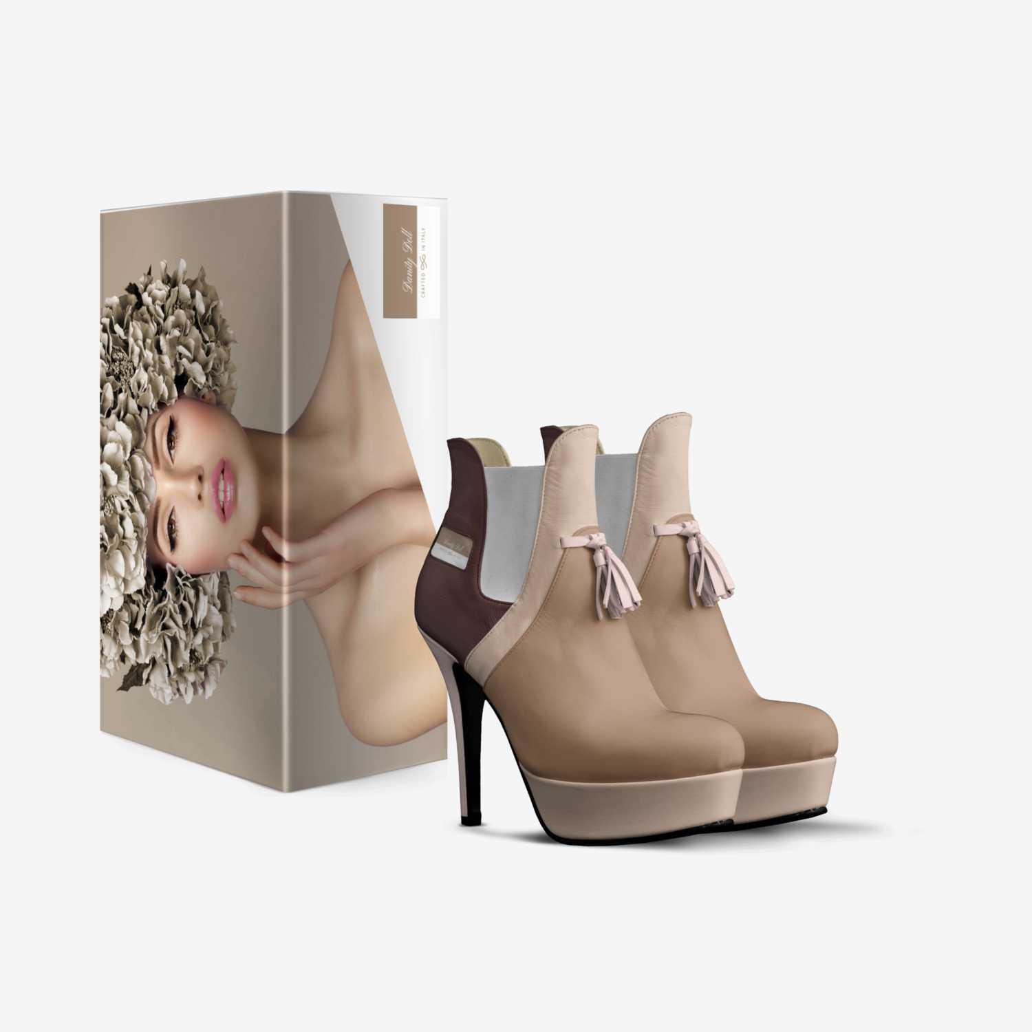 Danity Doll custom made in Italy shoes by Quincy Logan | Box view
