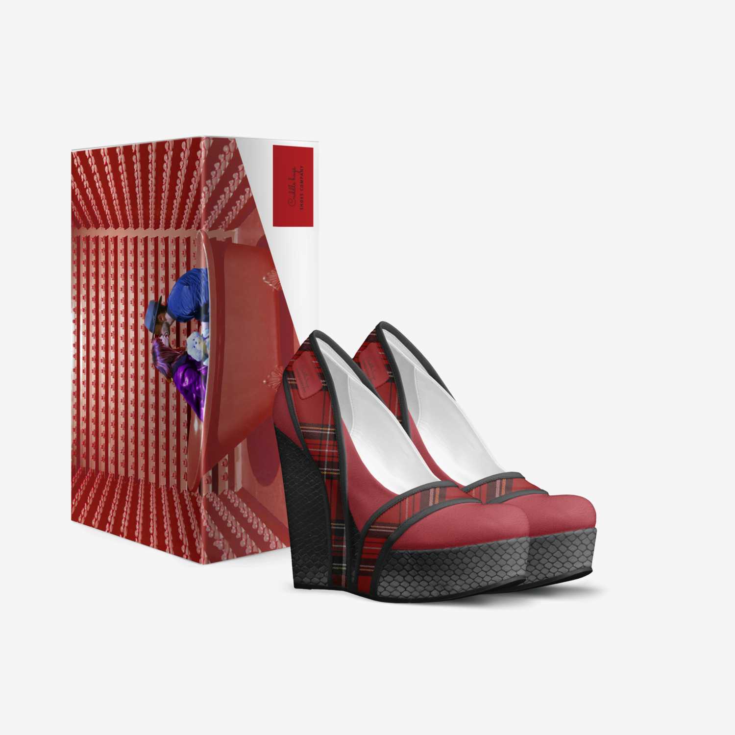 Cuddle bugs custom made in Italy shoes by Quincy Logan | Box view