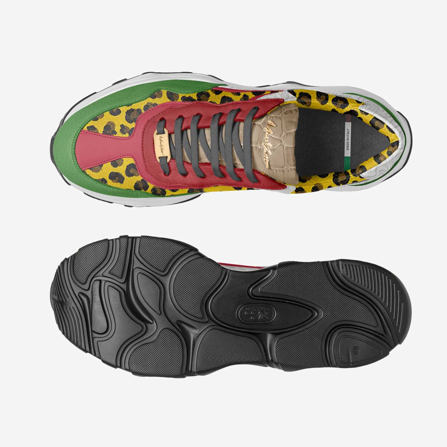 kjhgf custom made in Italy shoes by Michela Luna Parkle | Top view