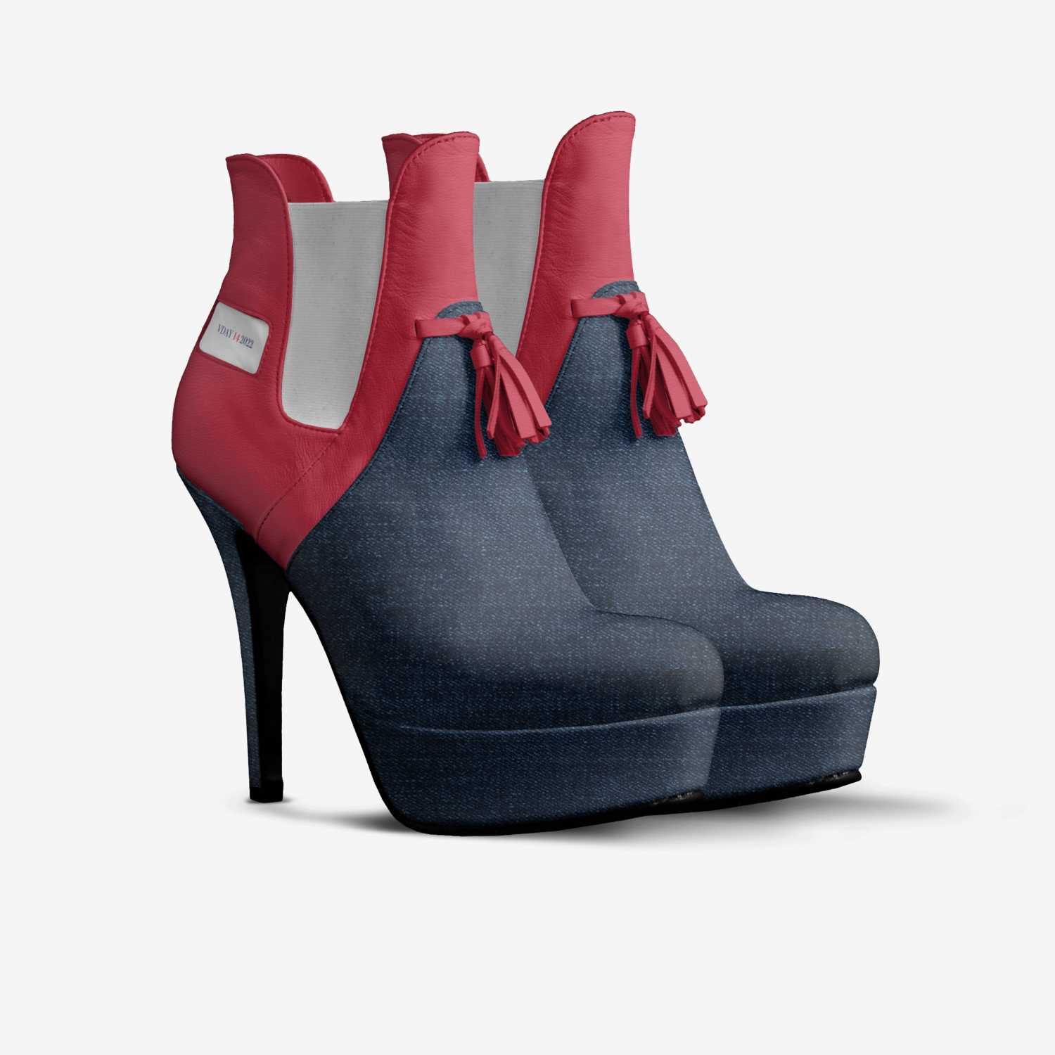 VDAY142022 custom made in Italy shoes by T.michelle Roberts | Double view