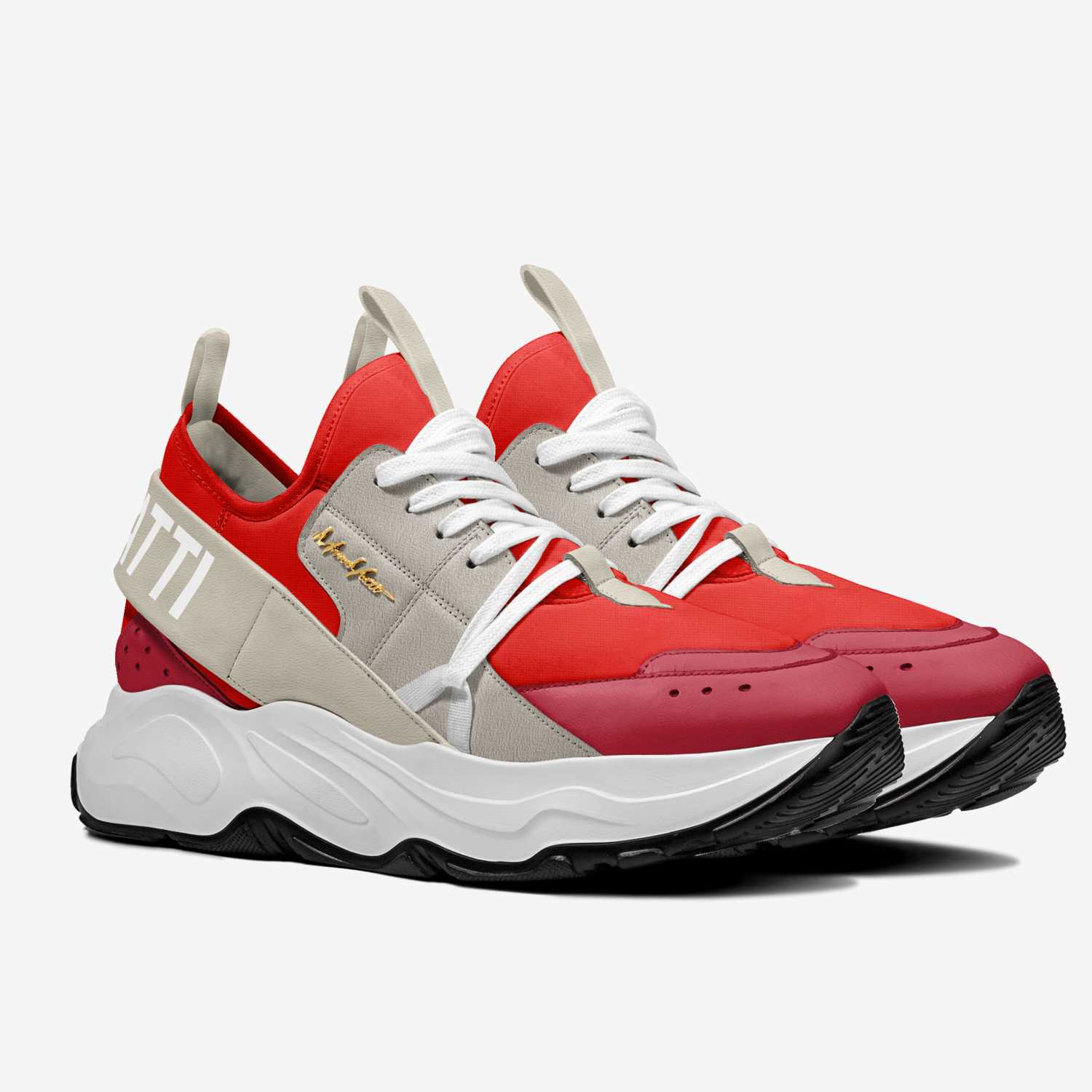 Victory 004 custom made in Italy shoes by Moneyatti Brand | Double view