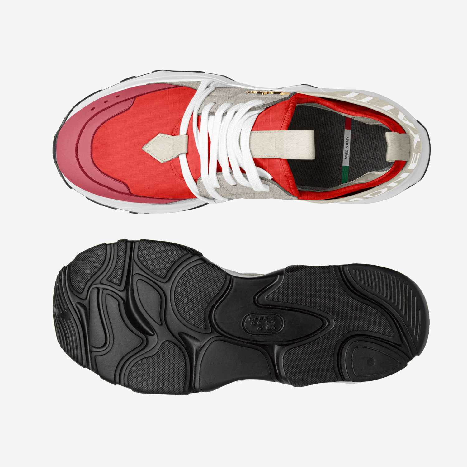 Victory 004 custom made in Italy shoes by Moneyatti Brand | Top view
