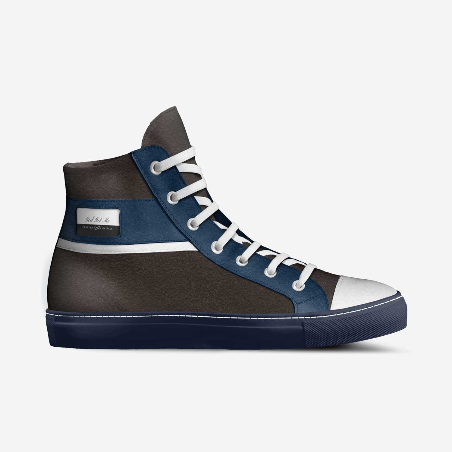 God Got Me custom made in Italy shoes by Stephanie Bruner | Side view