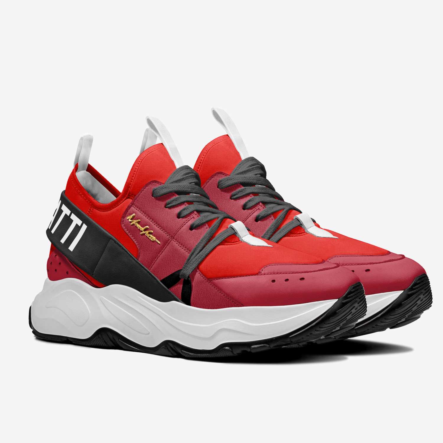 Victory 010 custom made in Italy shoes by Moneyatti Brand | Double view