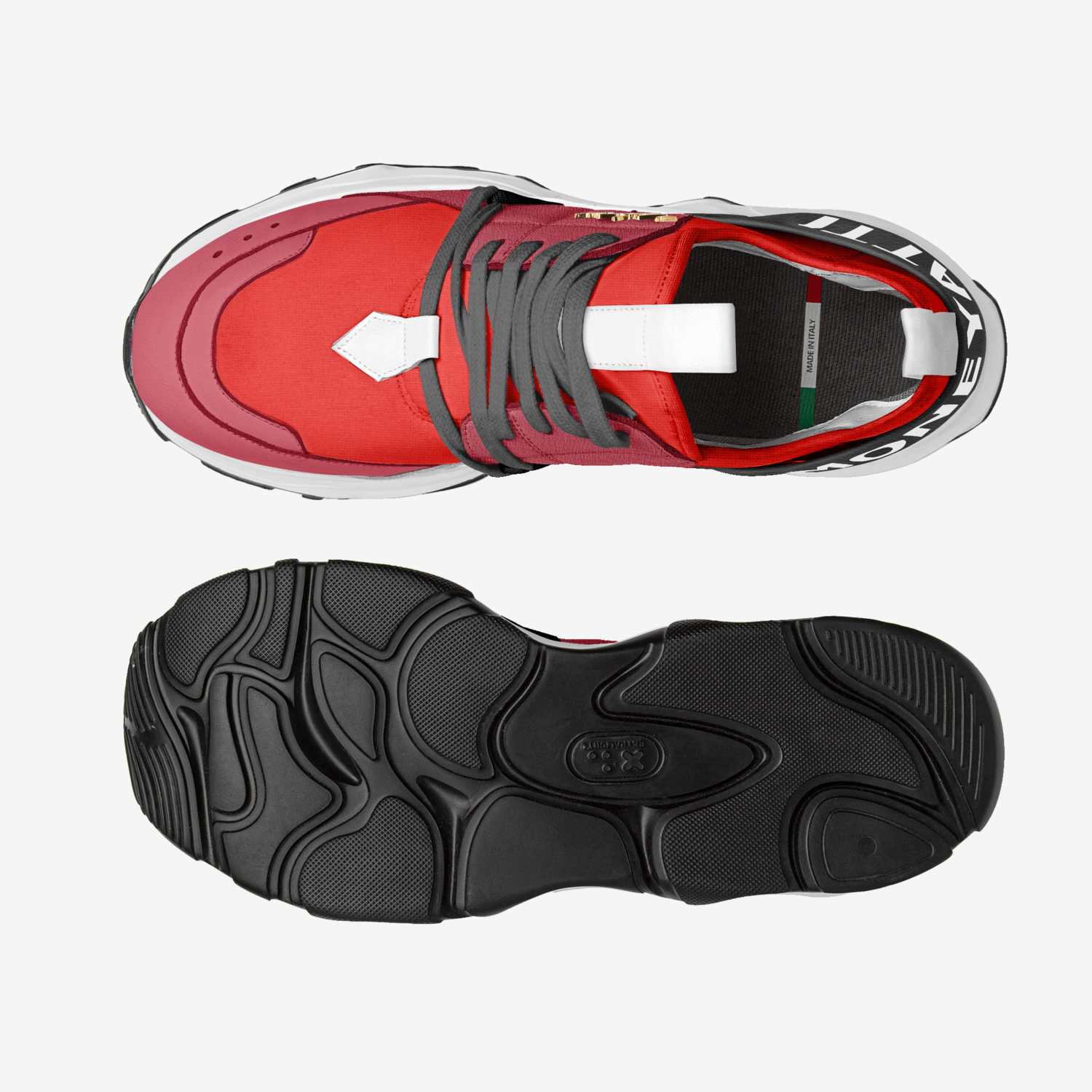 Victory 010 custom made in Italy shoes by Moneyatti Brand | Top view