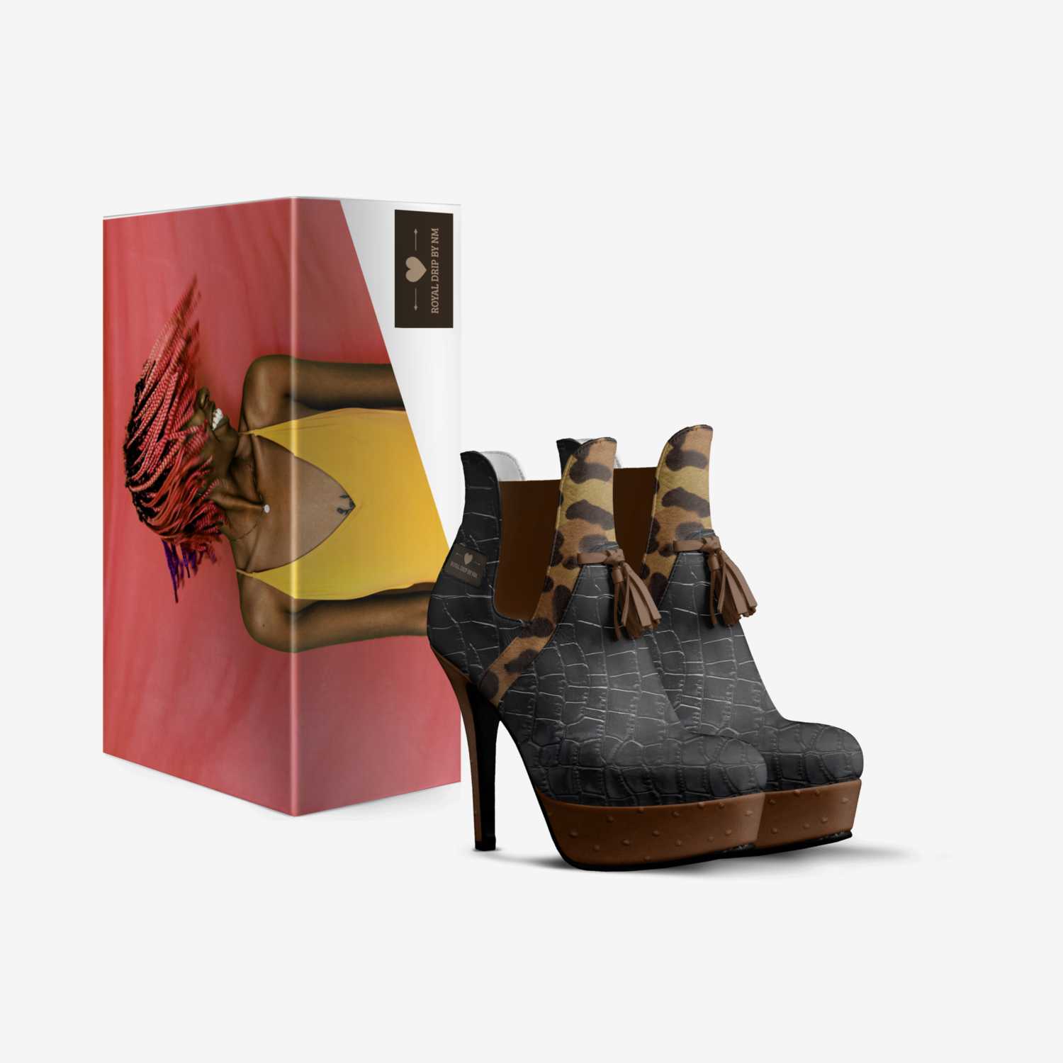 Royal Drip by NM custom made in Italy shoes by Ronnelle Harvey | Box view