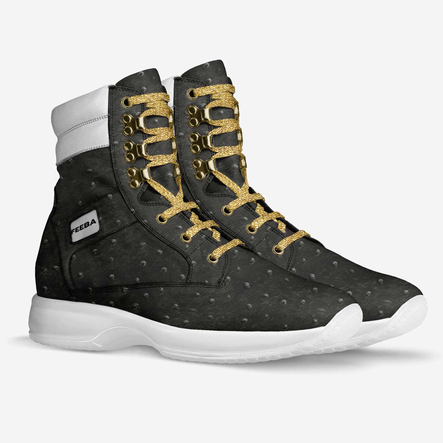 FEEBA custom made in Italy shoes by Dre Acree | Double view