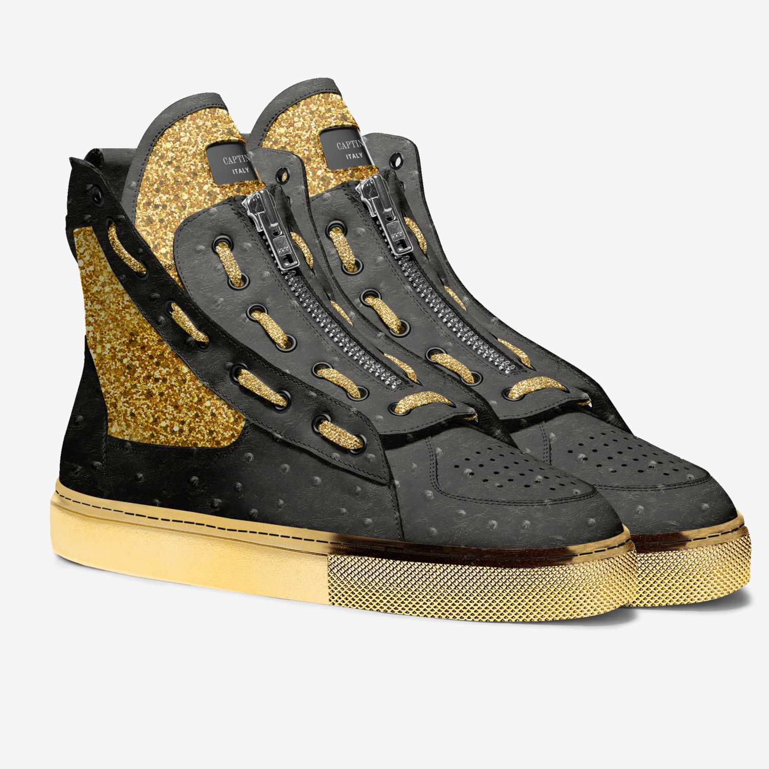 CAPTIN custom made in Italy shoes by Christopher Samuels | Double view