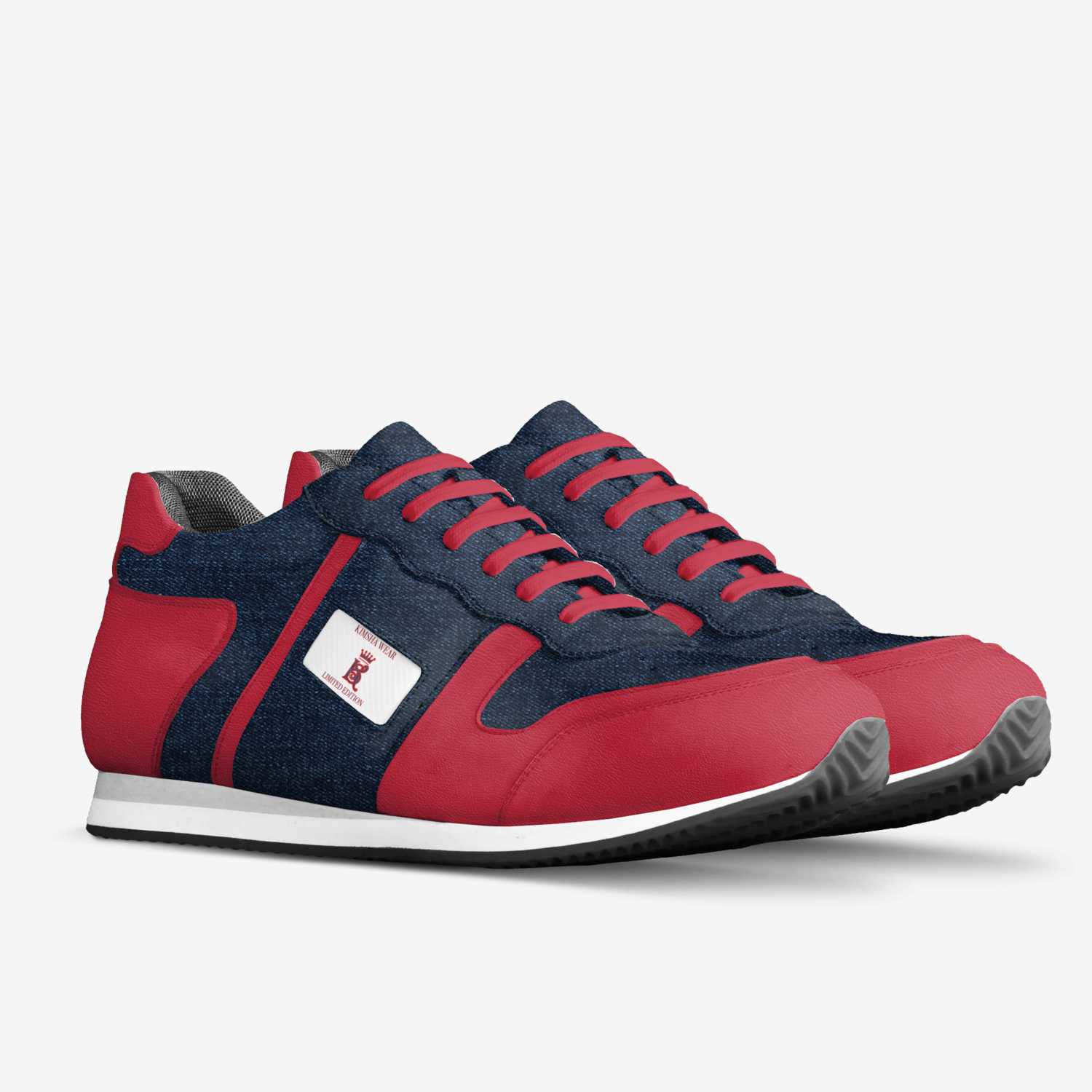 VDAY RUNNERS custom made in Italy shoes by T.michelle Roberts | Double view