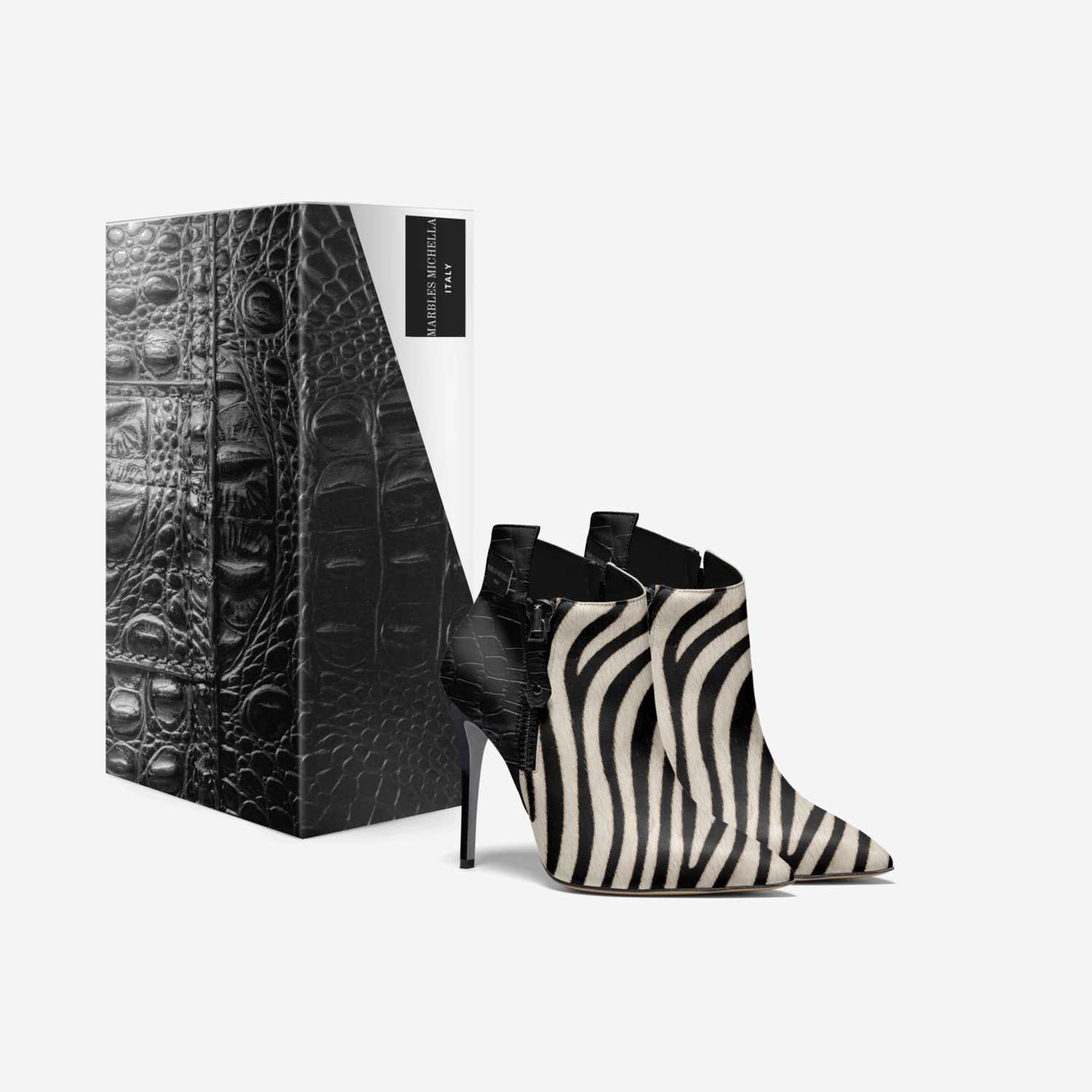 MARBLES MICHELLA custom made in Italy shoes by Michella Gurley | Box view