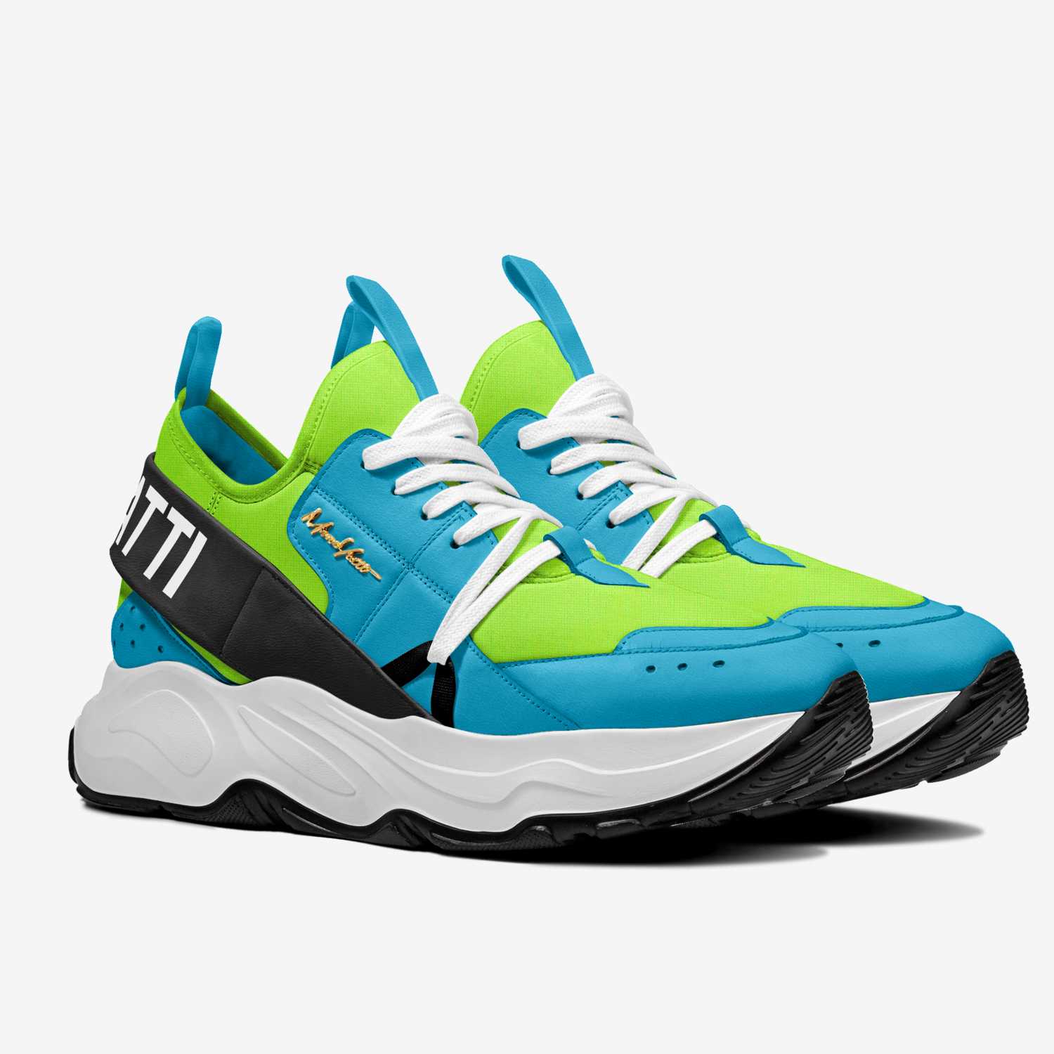 Victory 110 custom made in Italy shoes by Moneyatti Brand | Double view