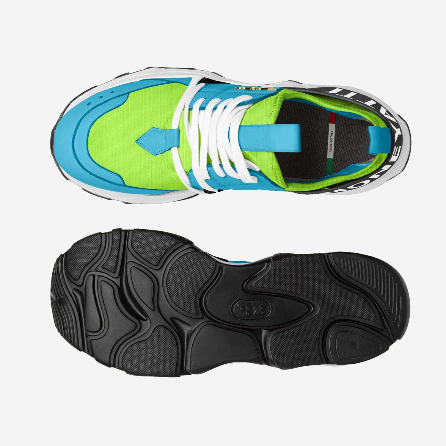 Victory 110 custom made in Italy shoes by Moneyatti Brand | Top view