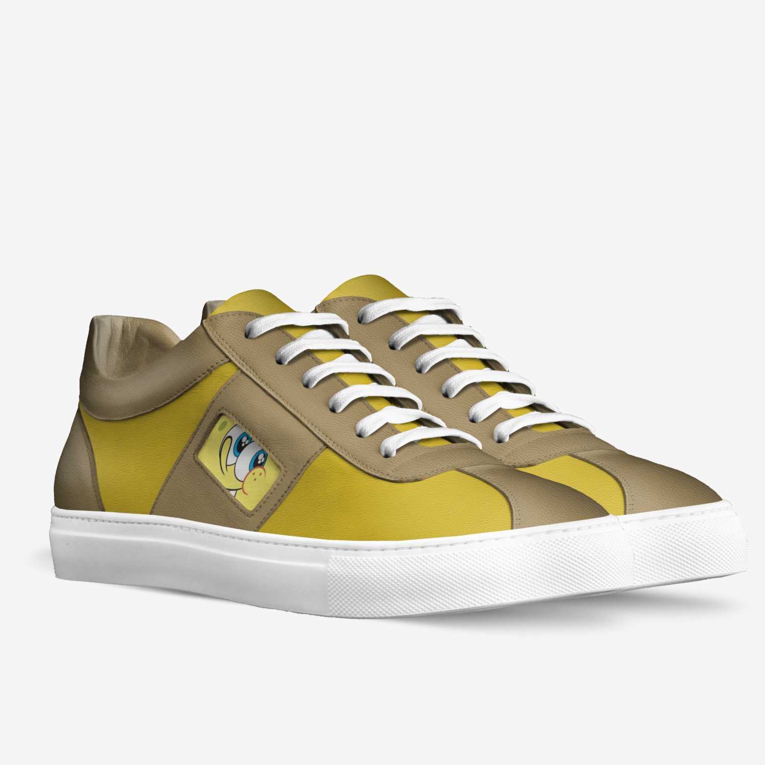 Spongebob custom made in Italy shoes by Billy Bob | Double view