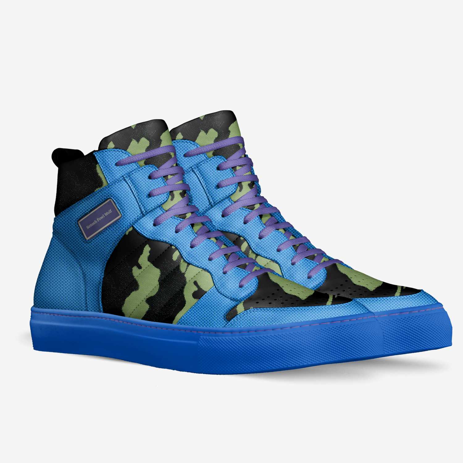 Senseh Fowl Wolf custom made in Italy shoes by Cris Avery Benjamin | Double view