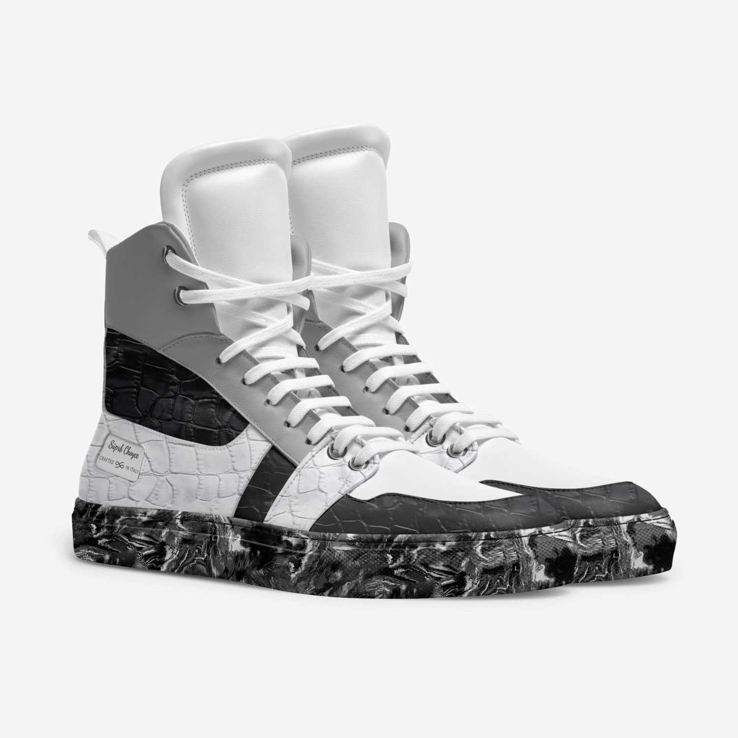 Sūprb Choyce  custom made in Italy shoes by Omari Choyce | Double view