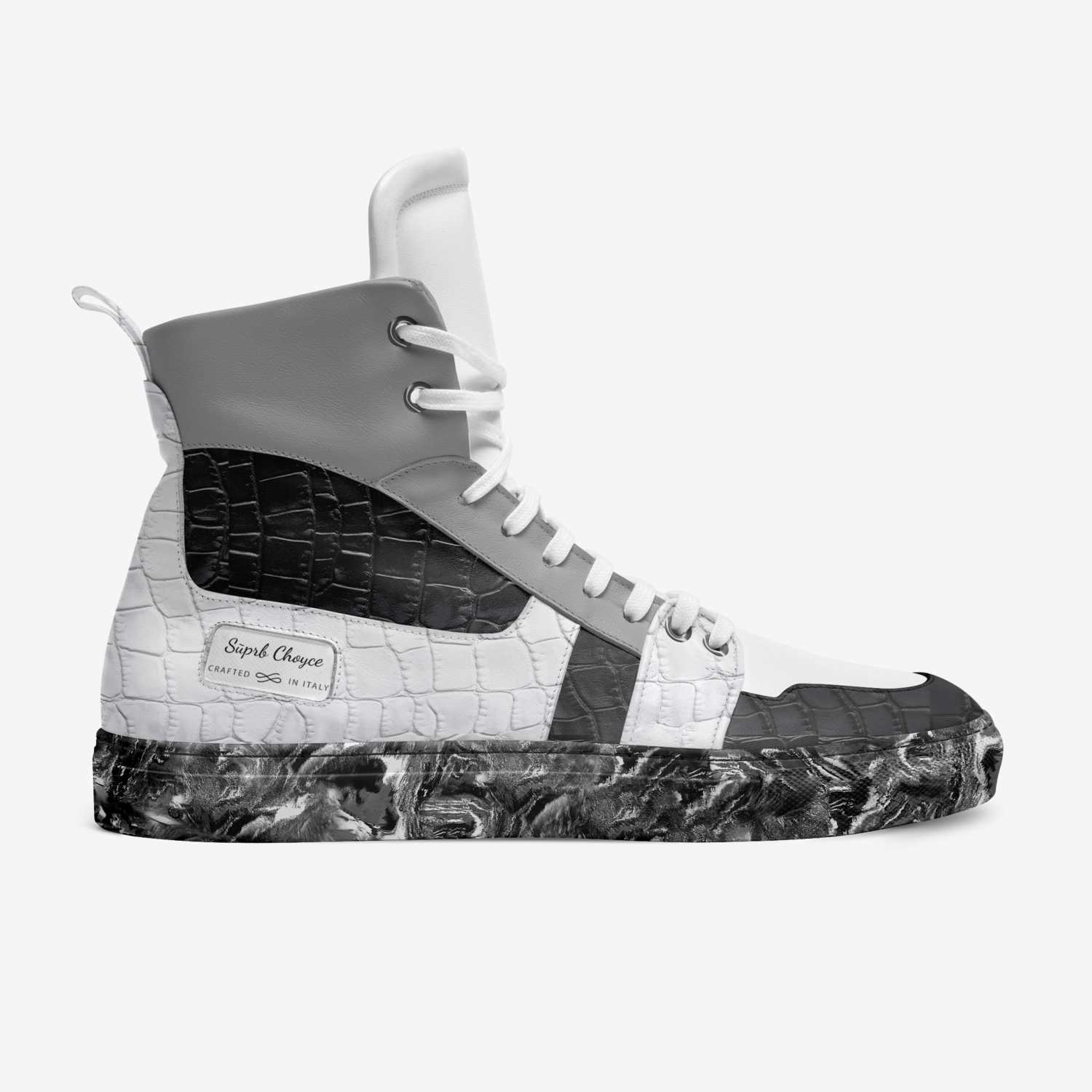 Sūprb Choyce  custom made in Italy shoes by Omari Choyce | Side view