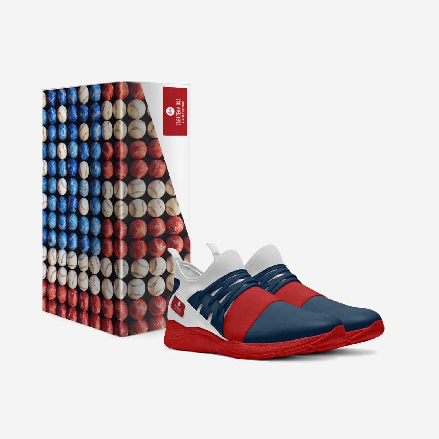 ZUBI Team USA custom made in Italy shoes by Carlos Zubizarreta | Box view
