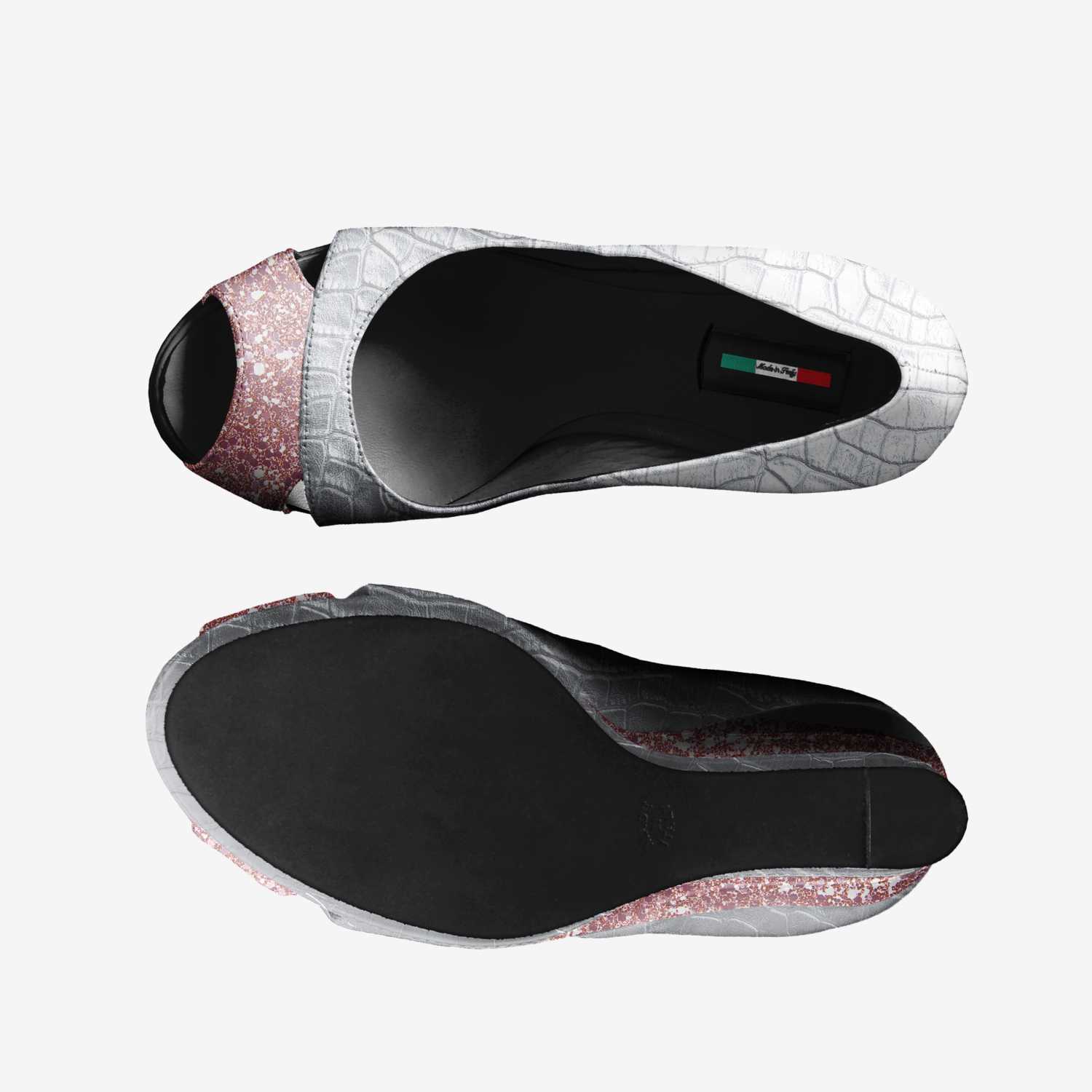 A Beautiful You custom made in Italy shoes by Angela Cooke | Top view