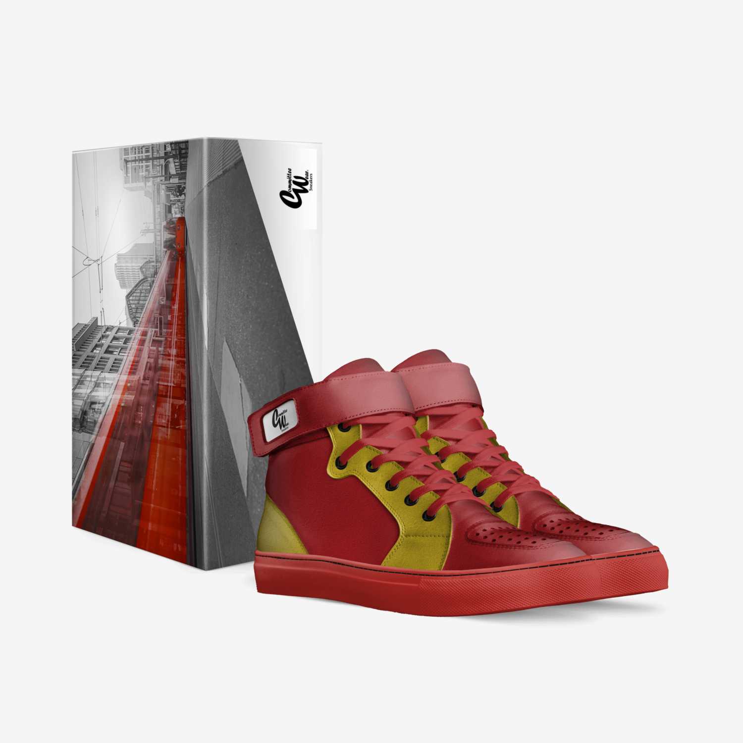 CW RED   custom made in Italy shoes by Terrence Ford | Box view