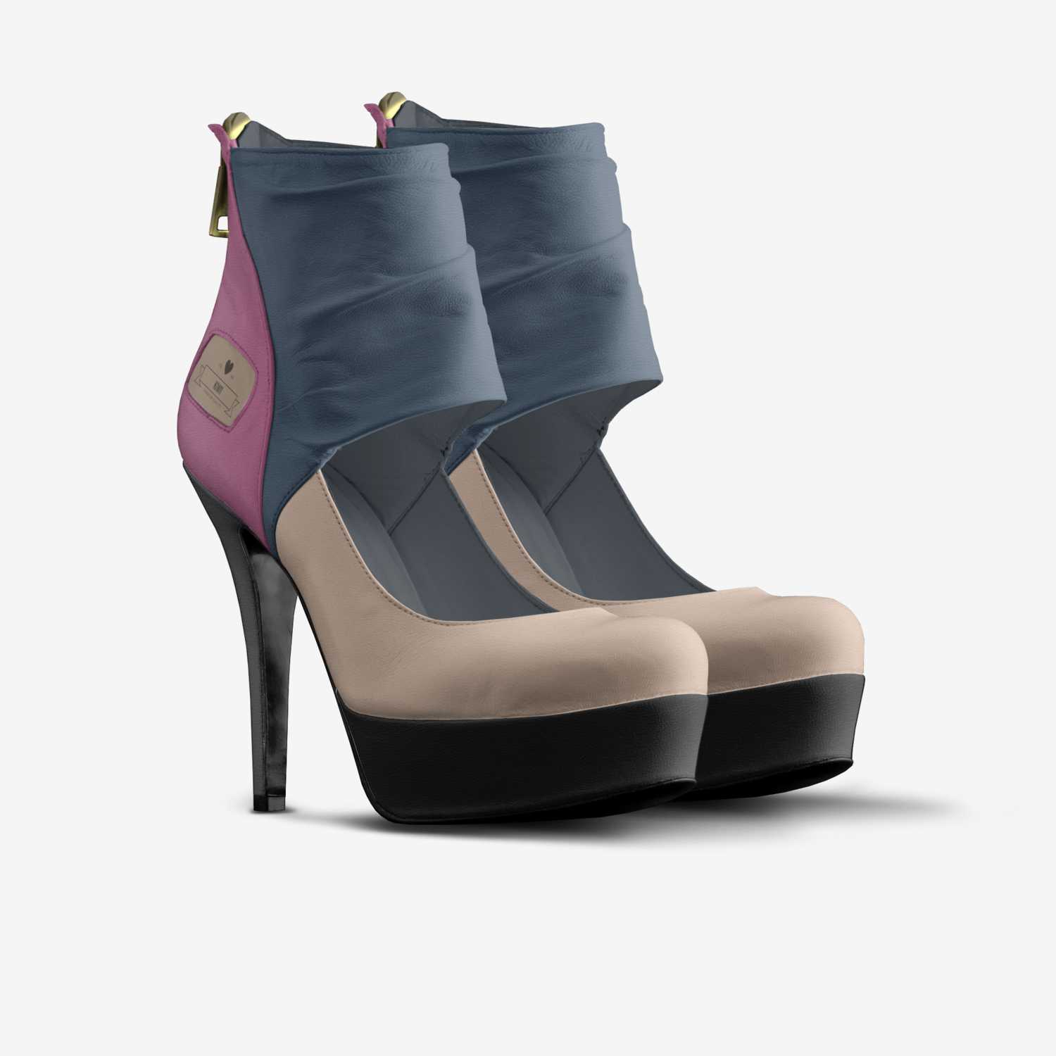 Kiwi1 custom made in Italy shoes by Jakai Stephens | Double view