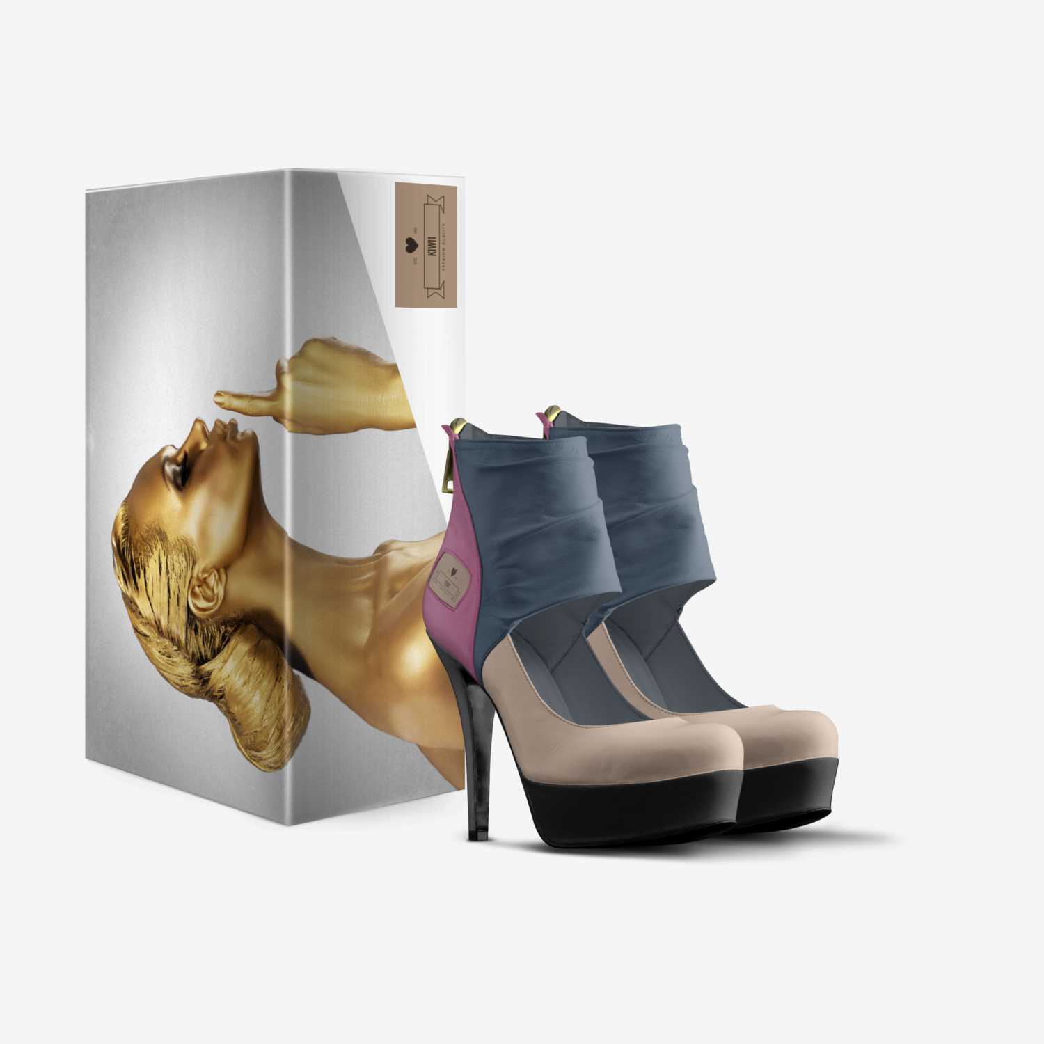 Kiwi1 custom made in Italy shoes by Jakai Stephens | Box view
