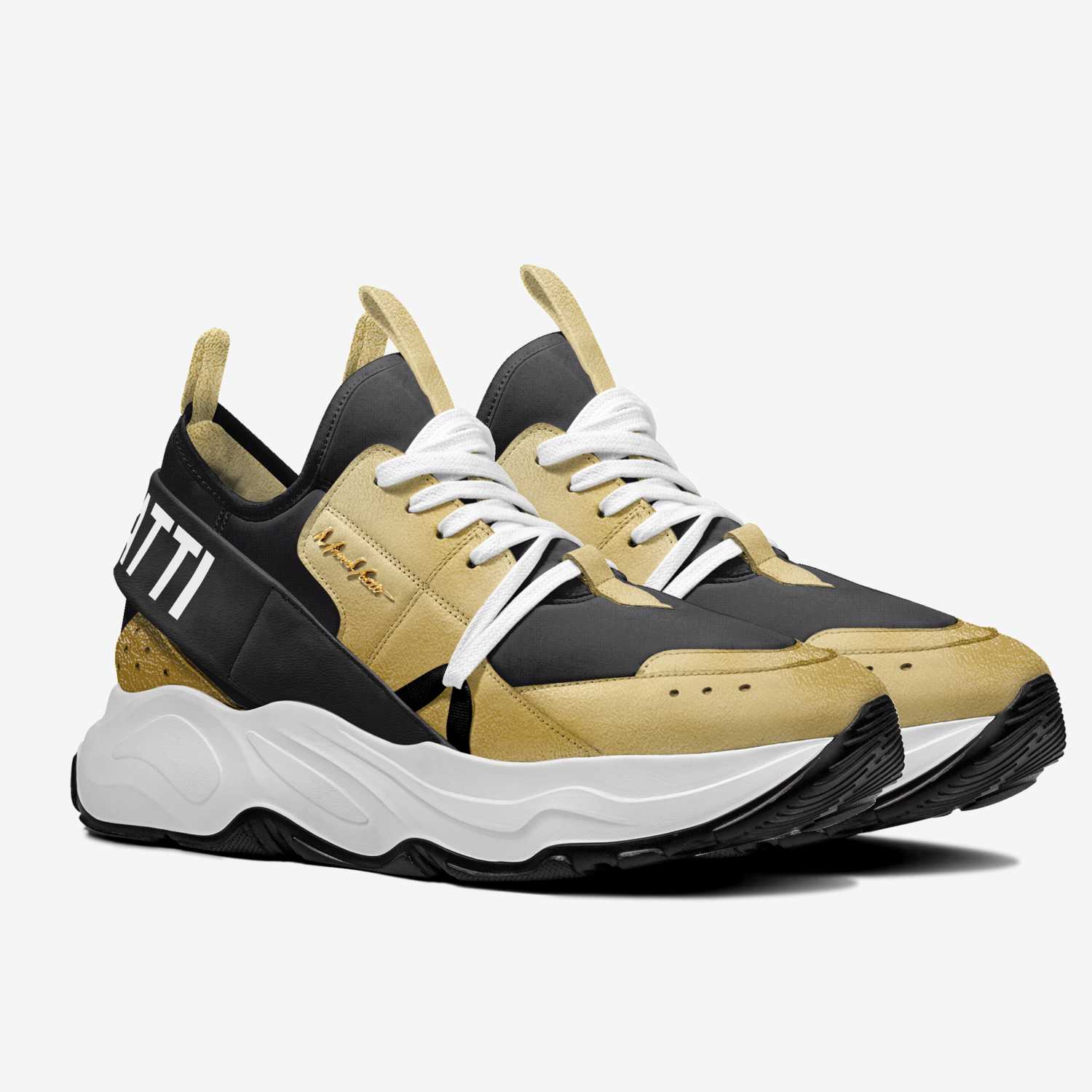 Victory 205 custom made in Italy shoes by Moneyatti Brand | Double view