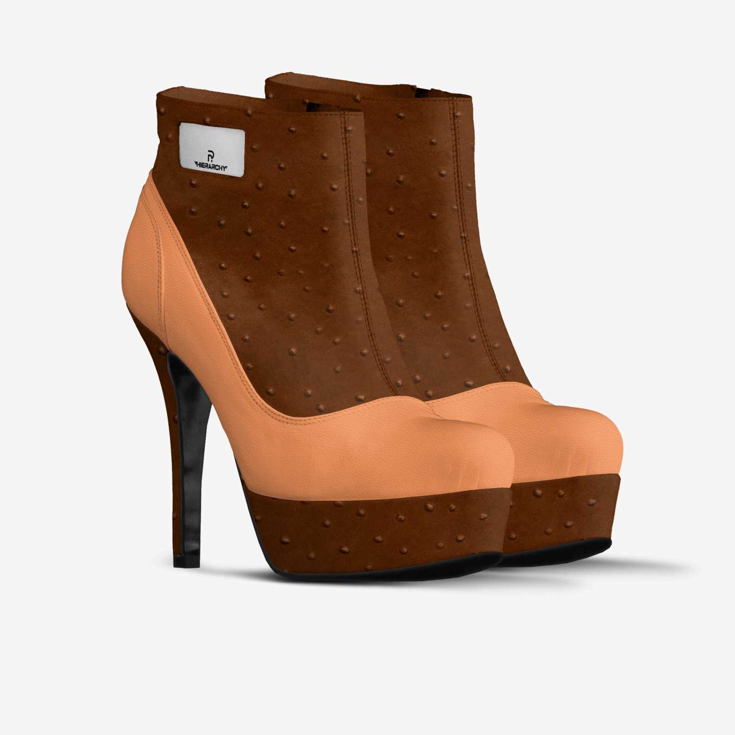 Hierarchy custom made in Italy shoes by Nasim Pasha | Double view