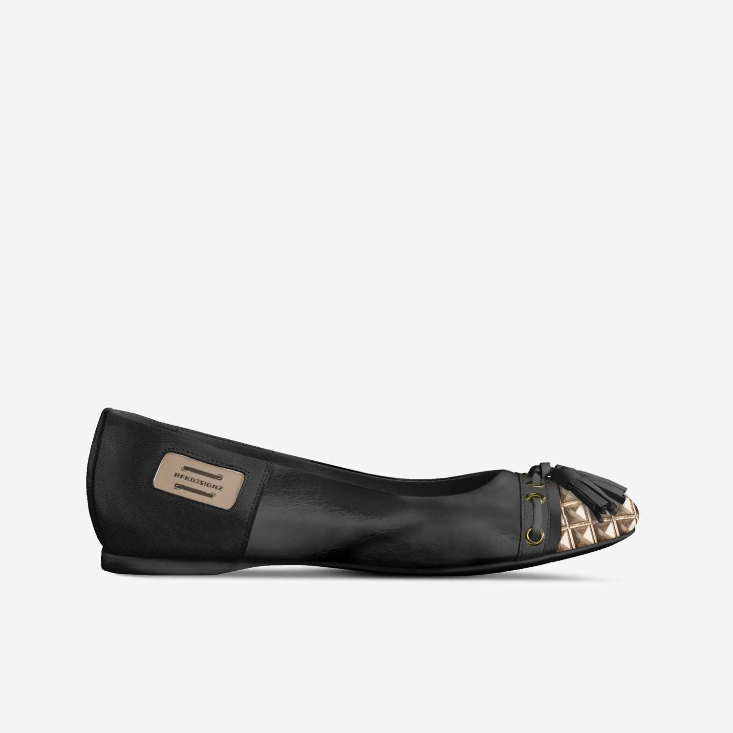 NoirFlow22 custom made in Italy shoes by Rudanie Kunst | Side view