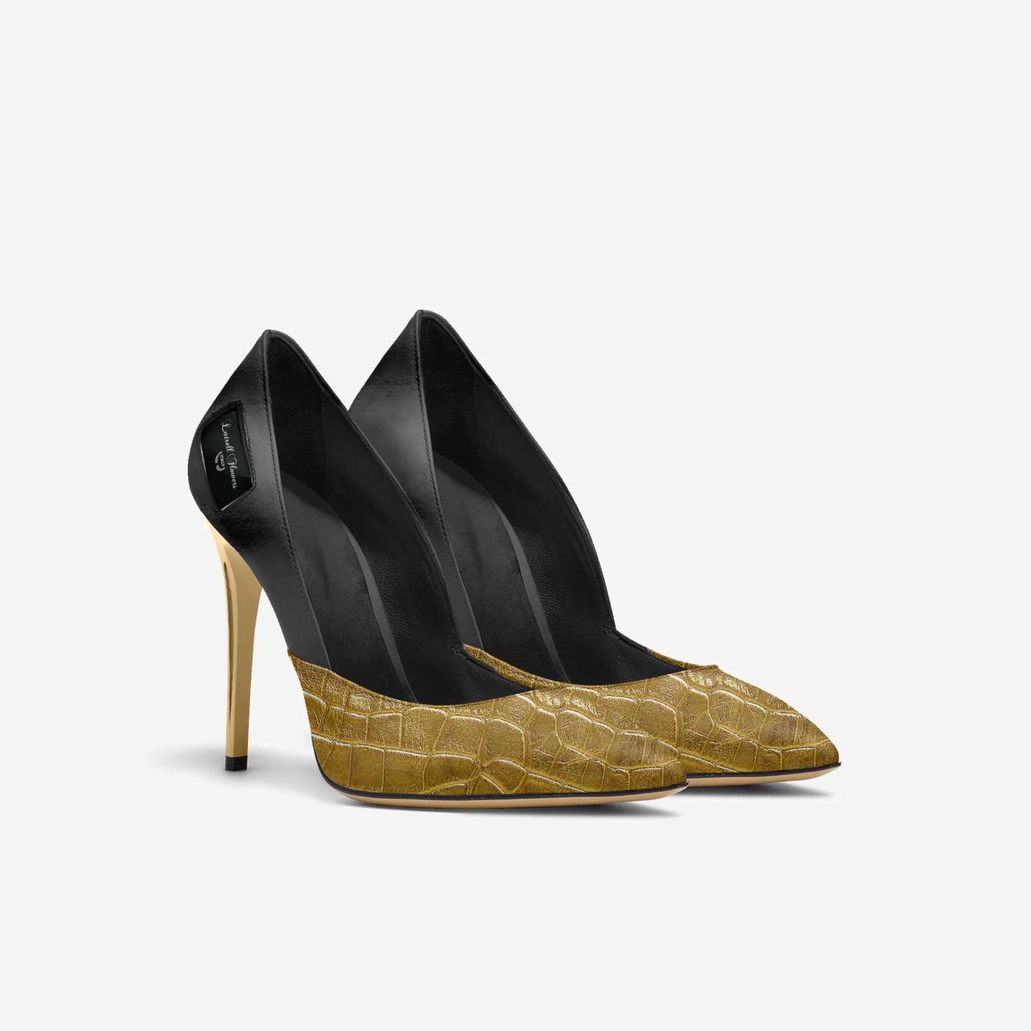 Latrell Flowers custom made in Italy shoes by Tia Latrell | Double view