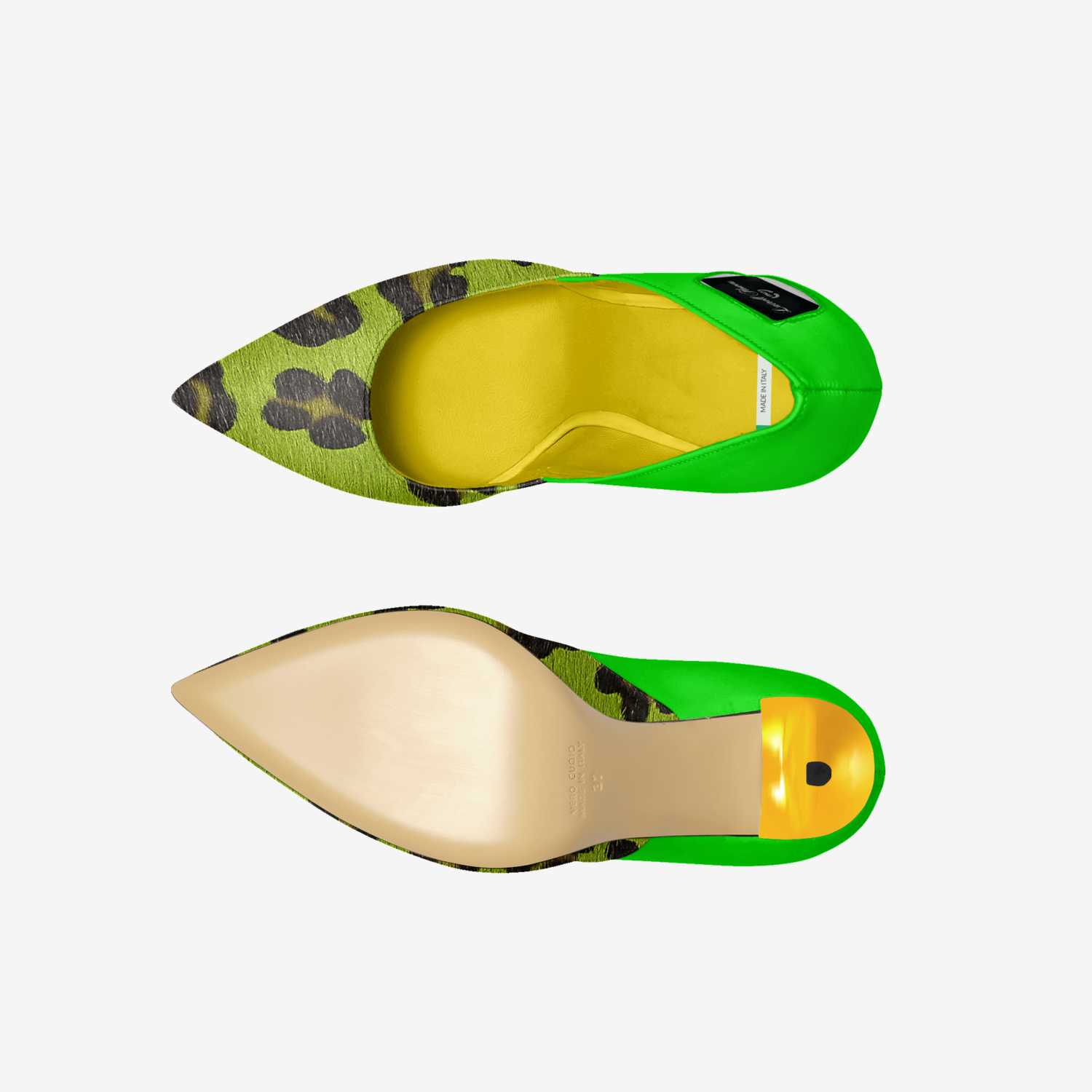 Latrell Flowers custom made in Italy shoes by Tia Latrell | Top view