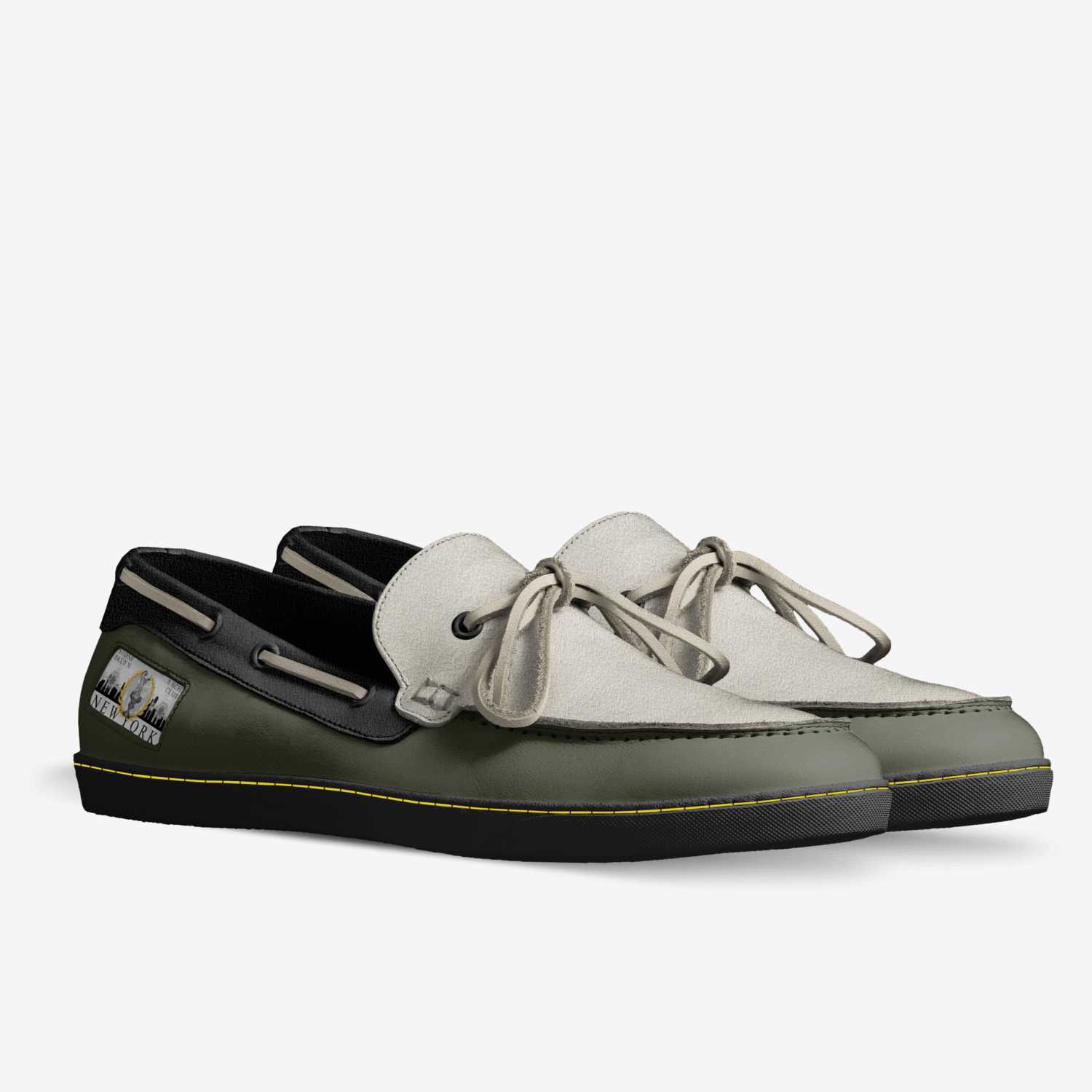 BKLYN Boater custom made in Italy shoes by Kevin Marron | Double view