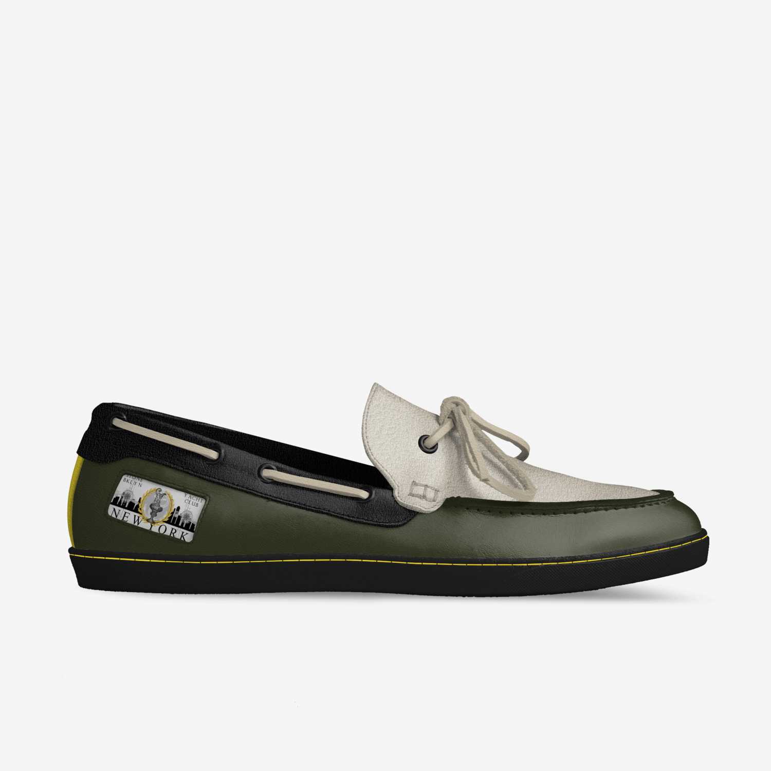 BKLYN Boater custom made in Italy shoes by Kevin Marron | Side view