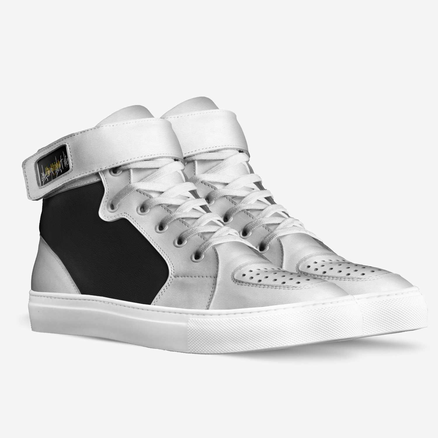 Uche custom made in Italy shoes by Enam Montgomery | Double view
