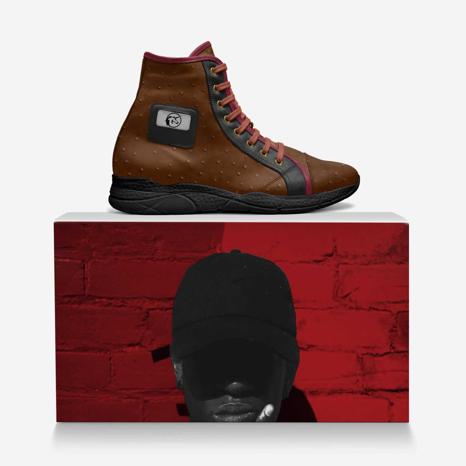 EarthWalker custom made in Italy shoes by Kevin Tillett | Over box view