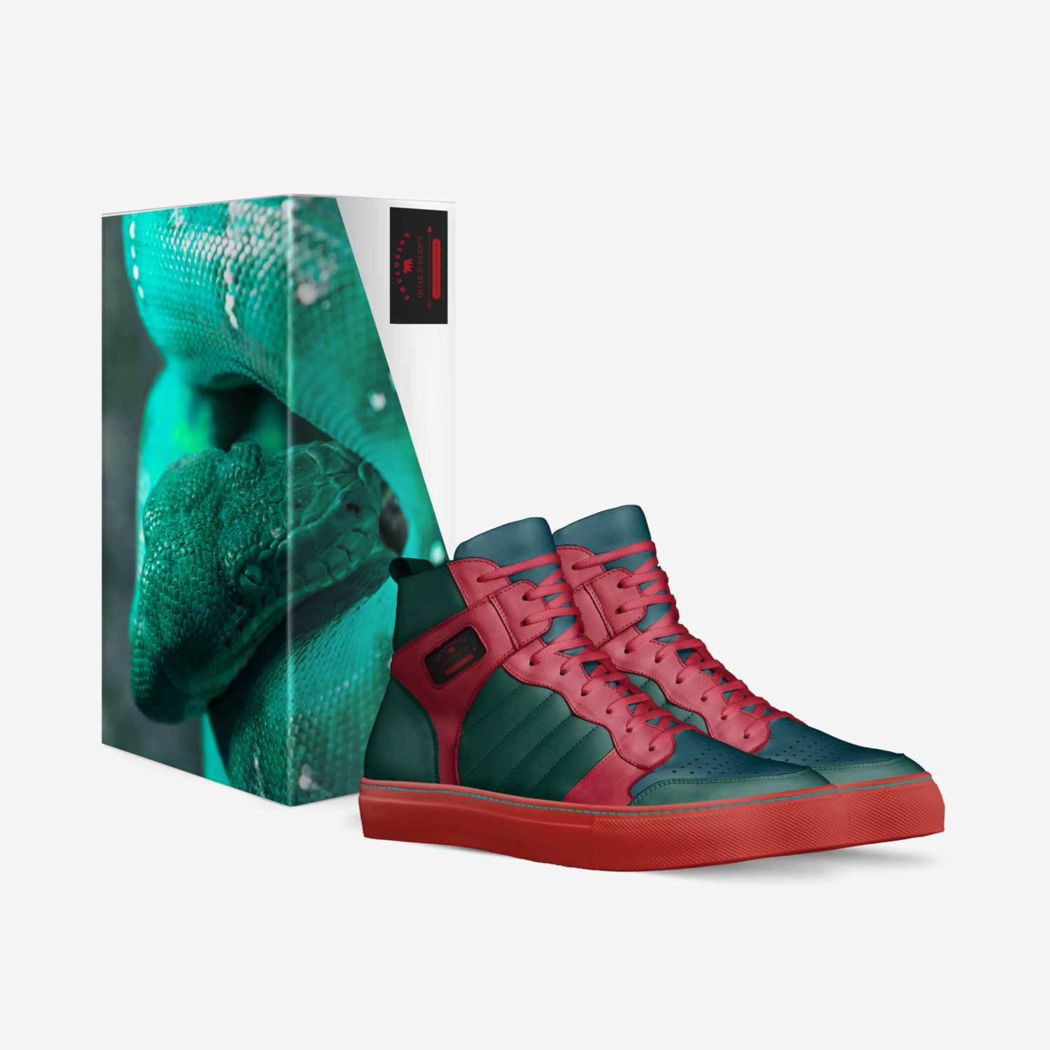 omar jewlious custom made in Italy shoes by James Beavers | Box view