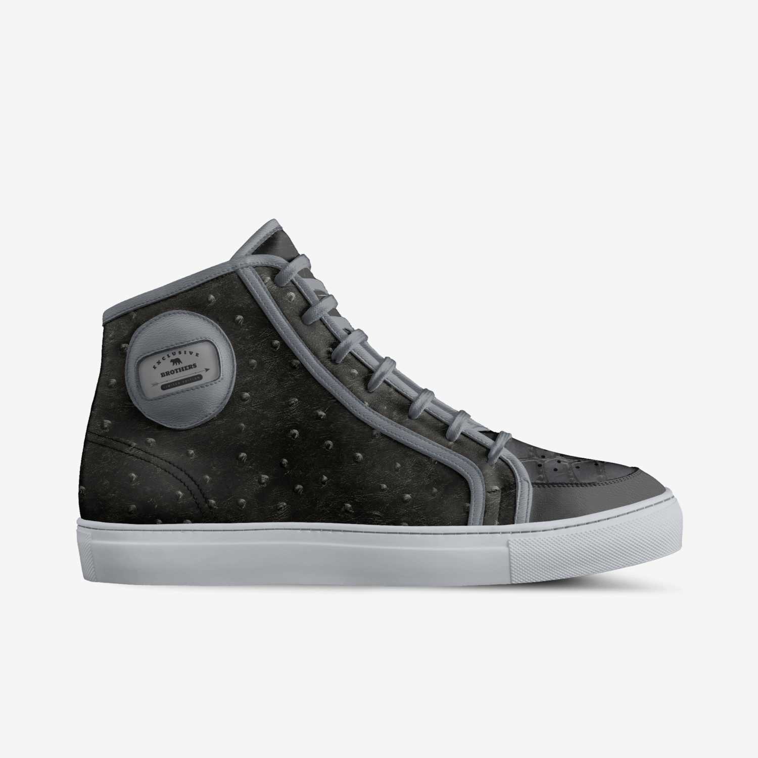 Brothers custom made in Italy shoes by DeAundre Perry | Side view