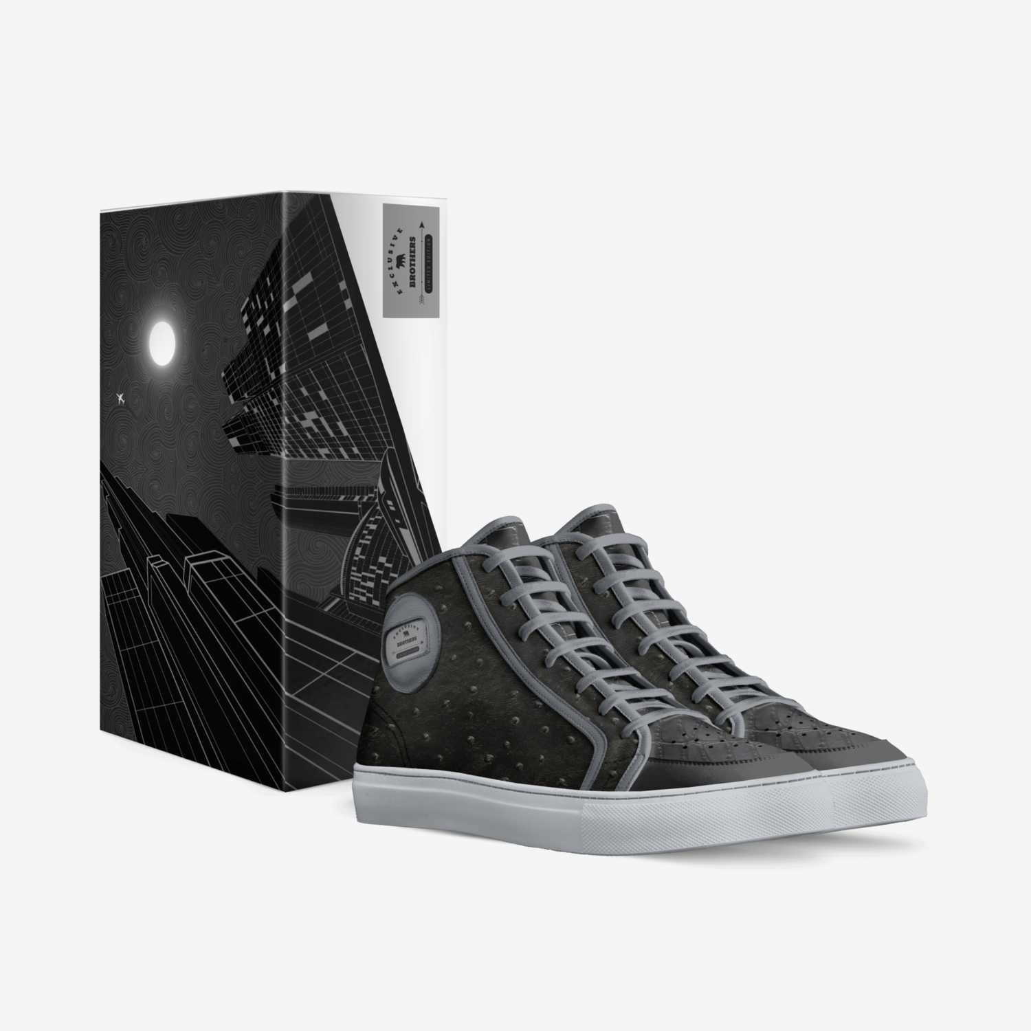 Brothers custom made in Italy shoes by DeAundre Perry | Box view