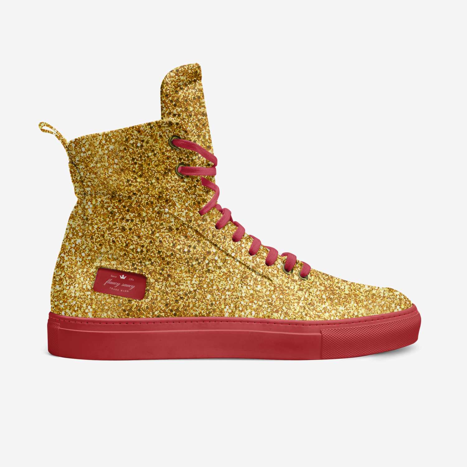flaucy saucy custom made in Italy shoes by Ahshaki Gibson | Side view
