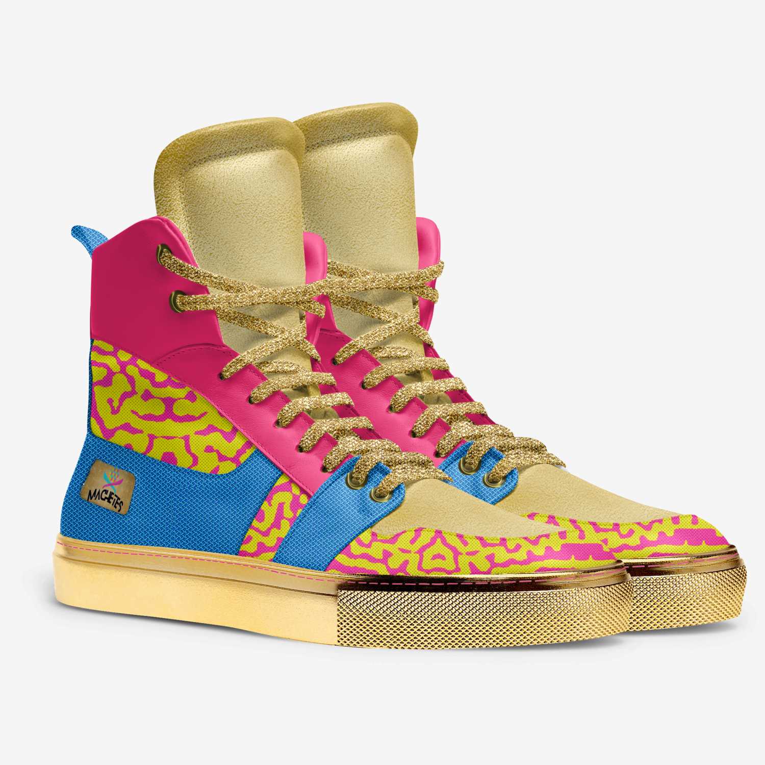 Machetes custom made in Italy shoes by Micah Matchett | Double view