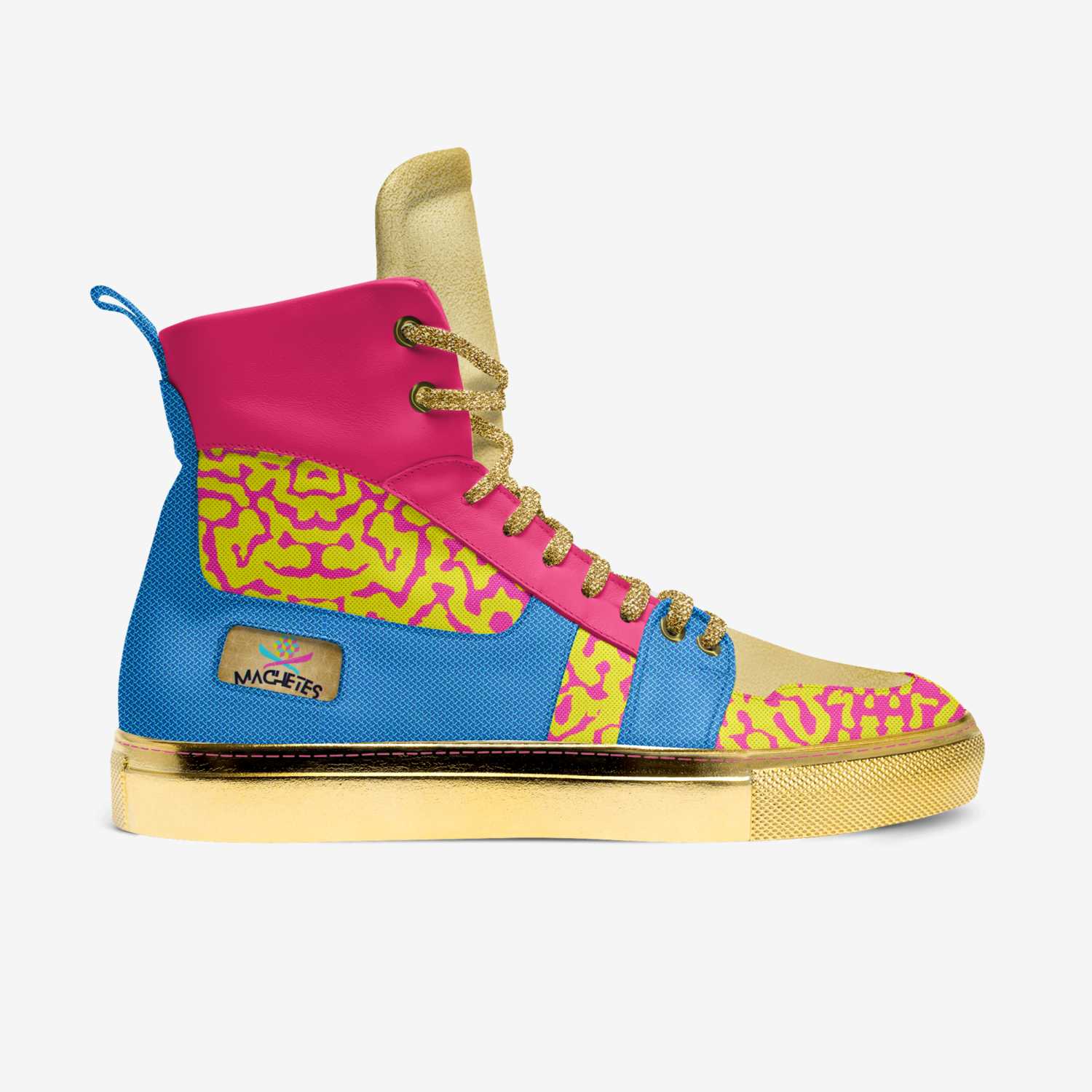 Machetes custom made in Italy shoes by Micah Matchett | Side view