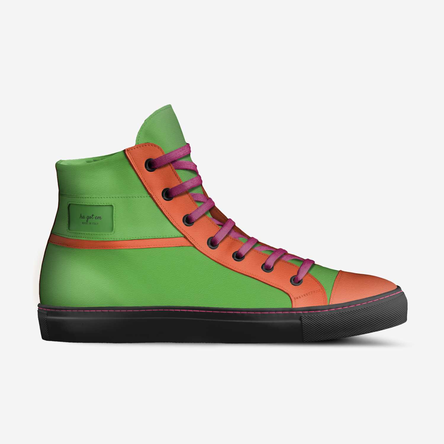 ha got em custom made in Italy shoes by Charles Morgan | Side view