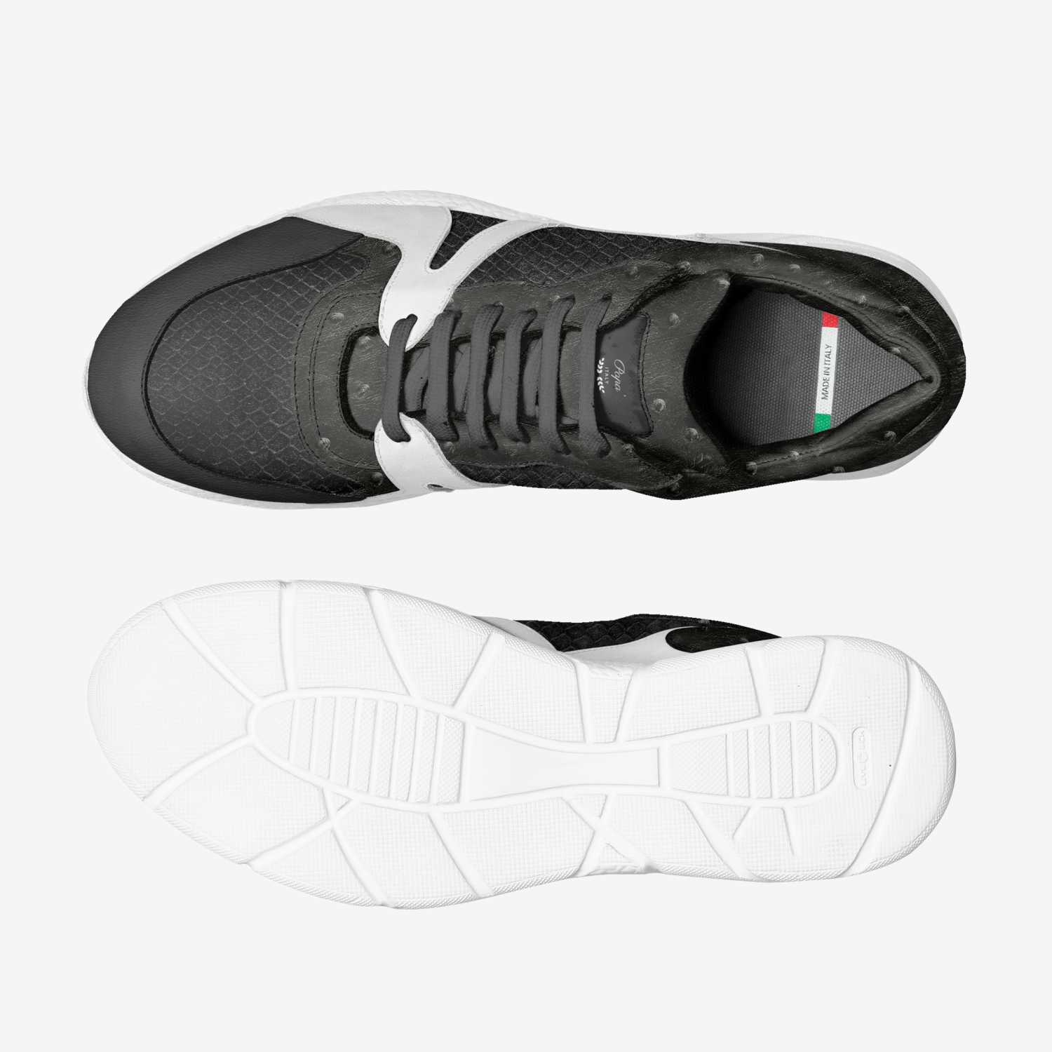 Papa' custom made in Italy shoes by Jarelle Lewis | Top view
