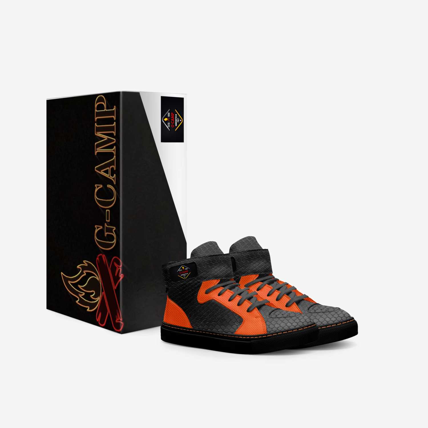 G-CAMP custom made in Italy shoes by Antonio Goodwin | Box view