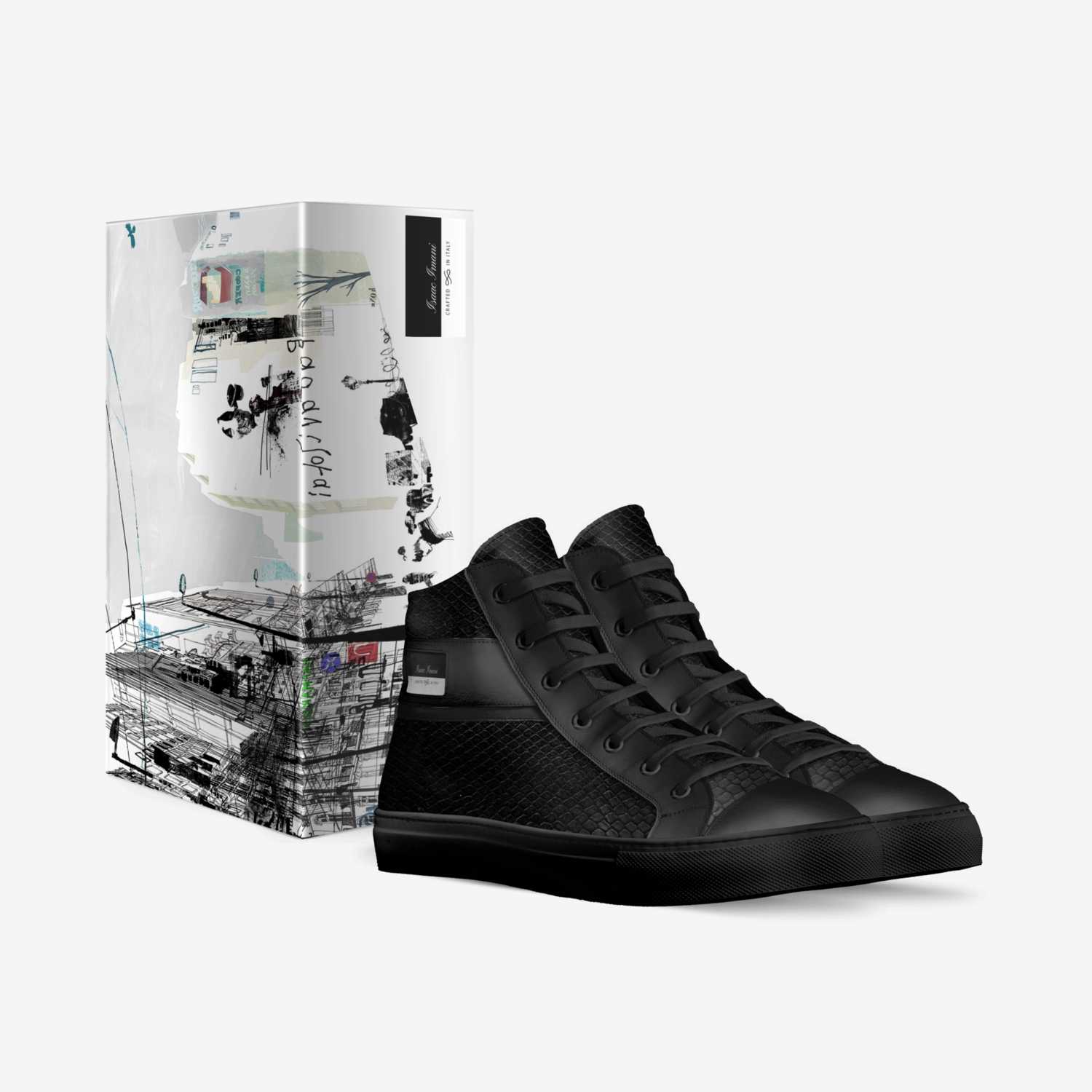 Isaac Imani custom made in Italy shoes by Nathan Jacobs | Box view