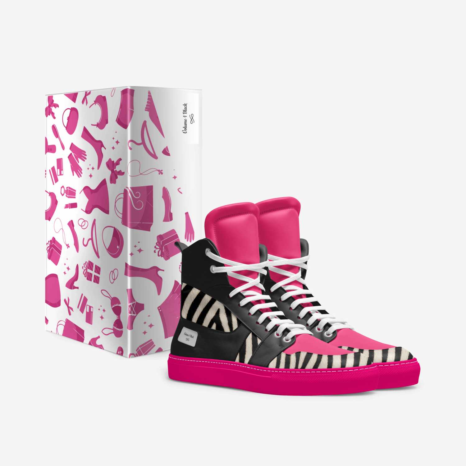 Volume 1 Black custom made in Italy shoes by Angela Norwood | Box view