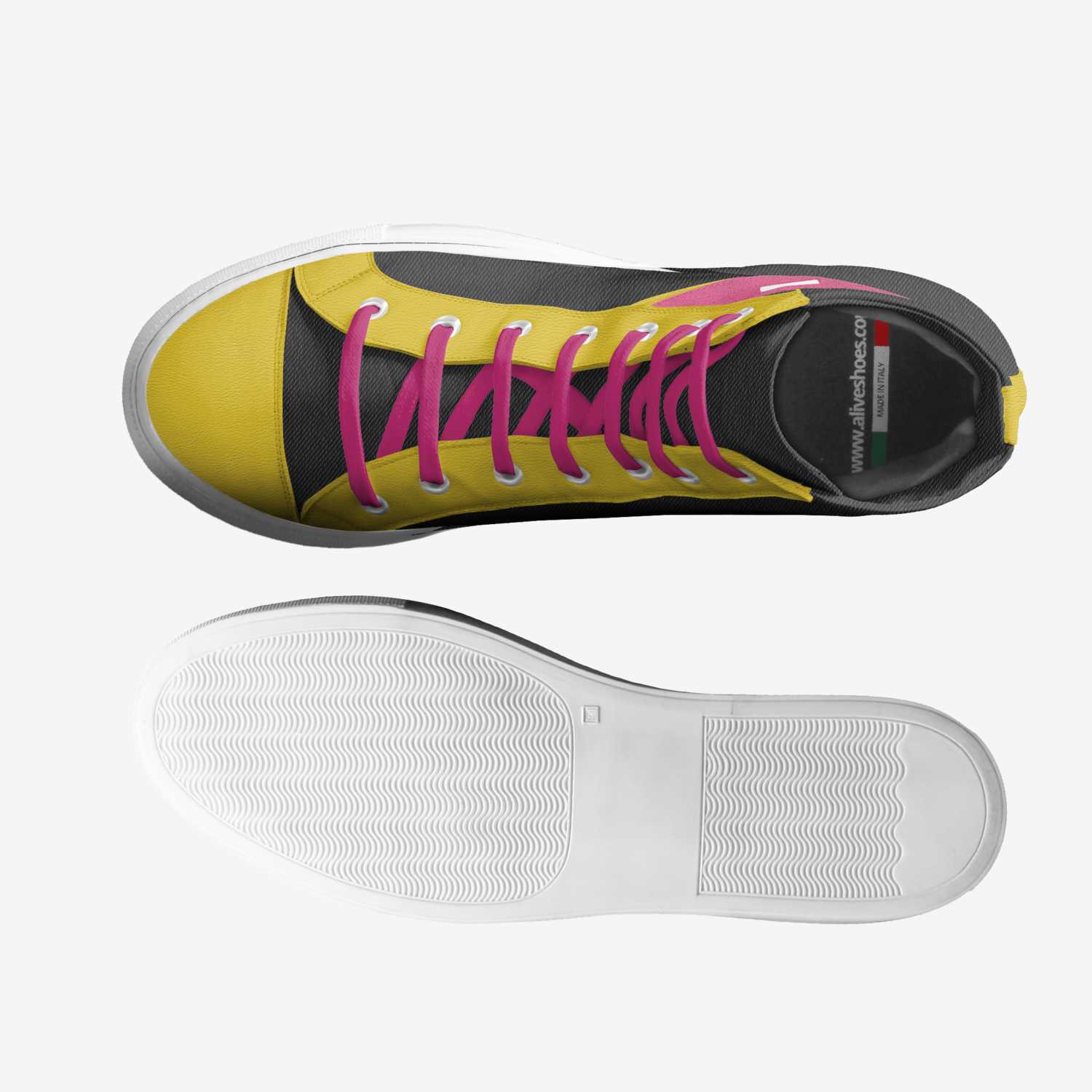 Infinite stream custom made in Italy shoes by Dannielle Muckler | Top view