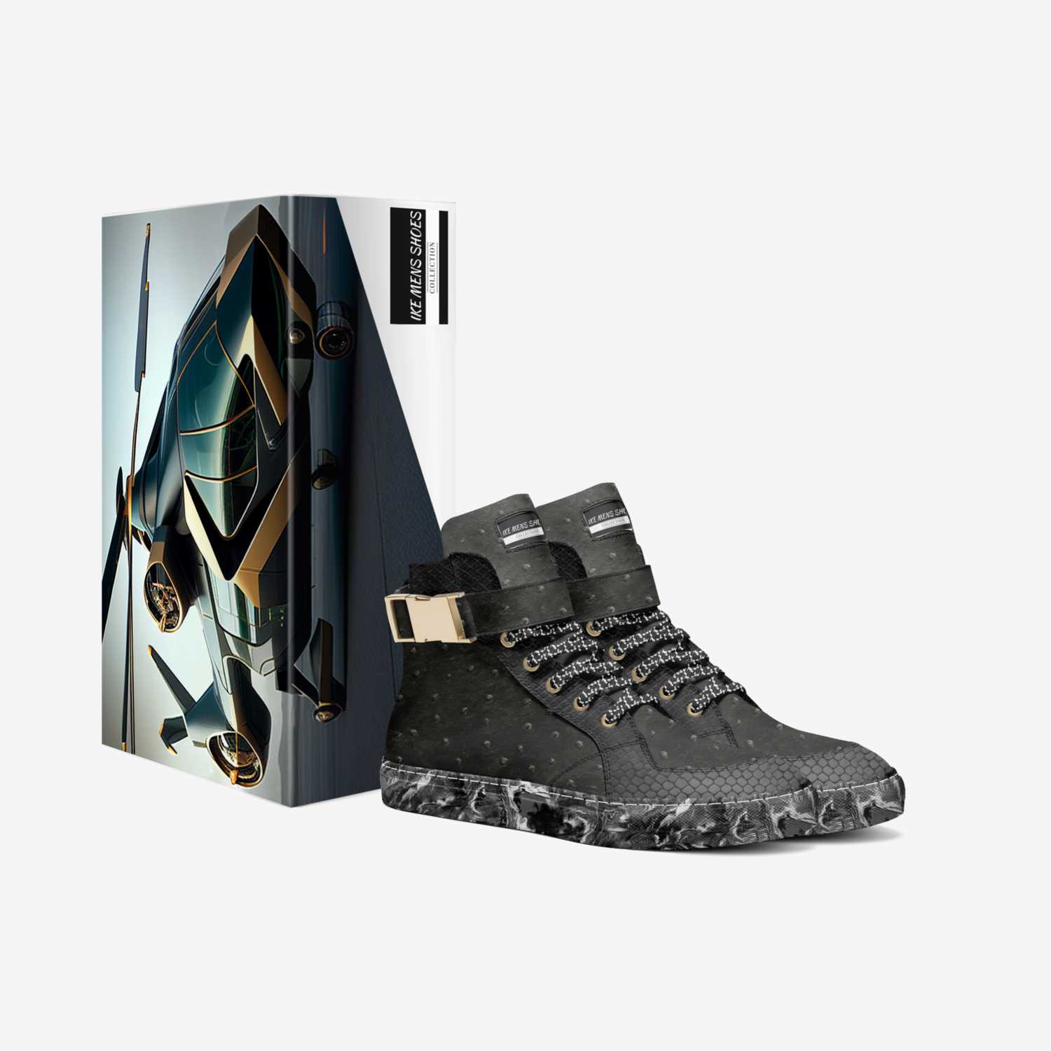 IKE MENS SHOES custom made in Italy shoes by Isaac A Mensah | Box view