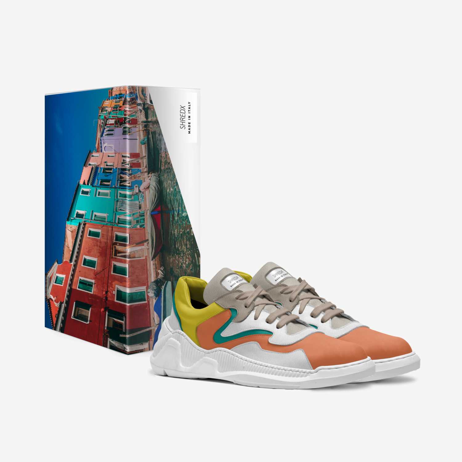 SHREDX custom made in Italy shoes by Jamilah Conway | Box view