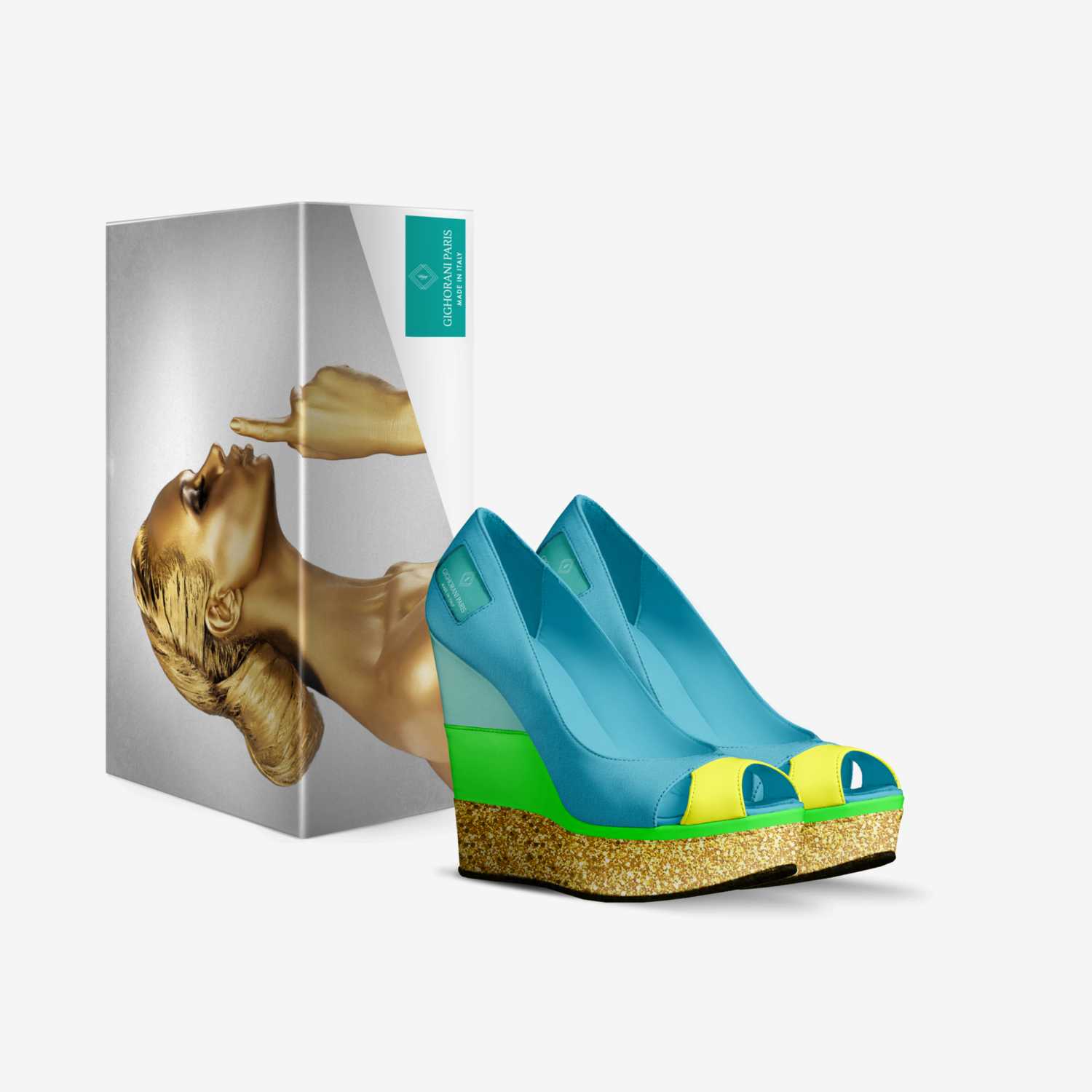 GIGHORANI PARIS custom made in Italy shoes by Tiffany Fox | Box view