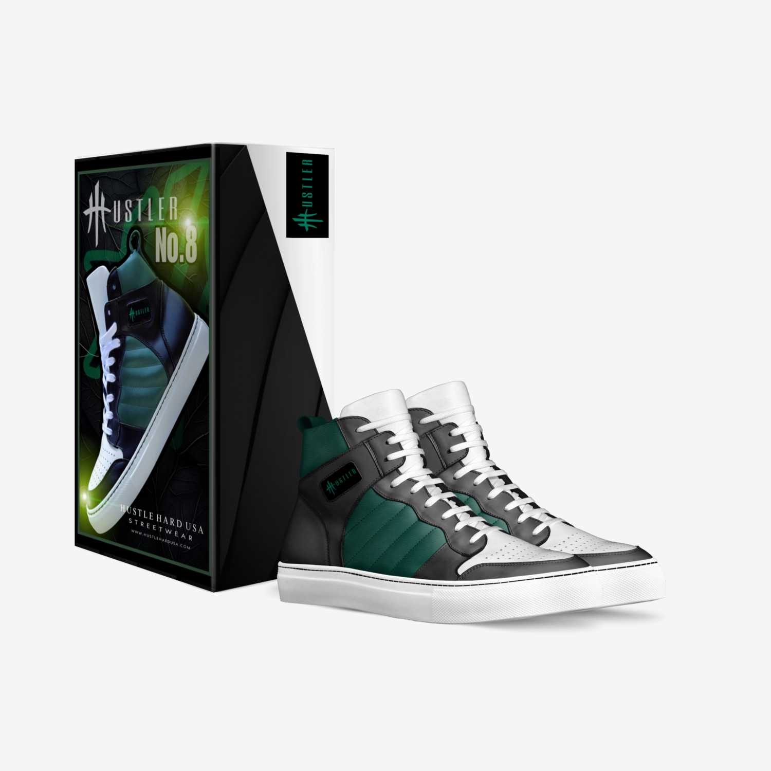 HustleHardUSA  custom made in Italy shoes by Roger Casanova | Box view